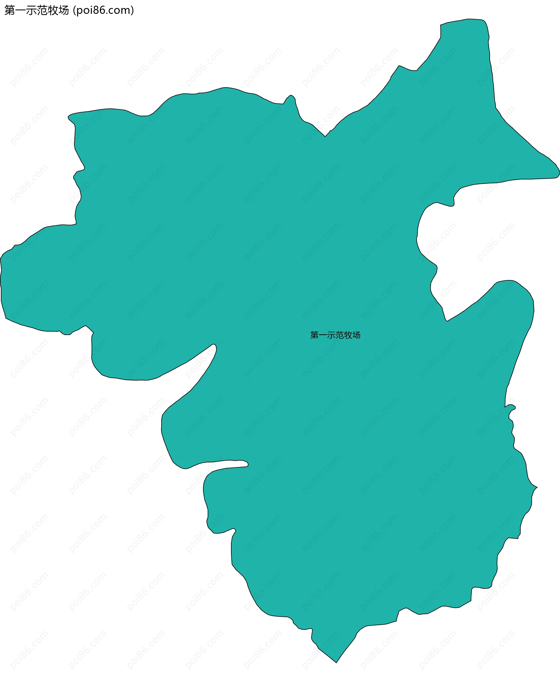 第一示范牧场边界地图