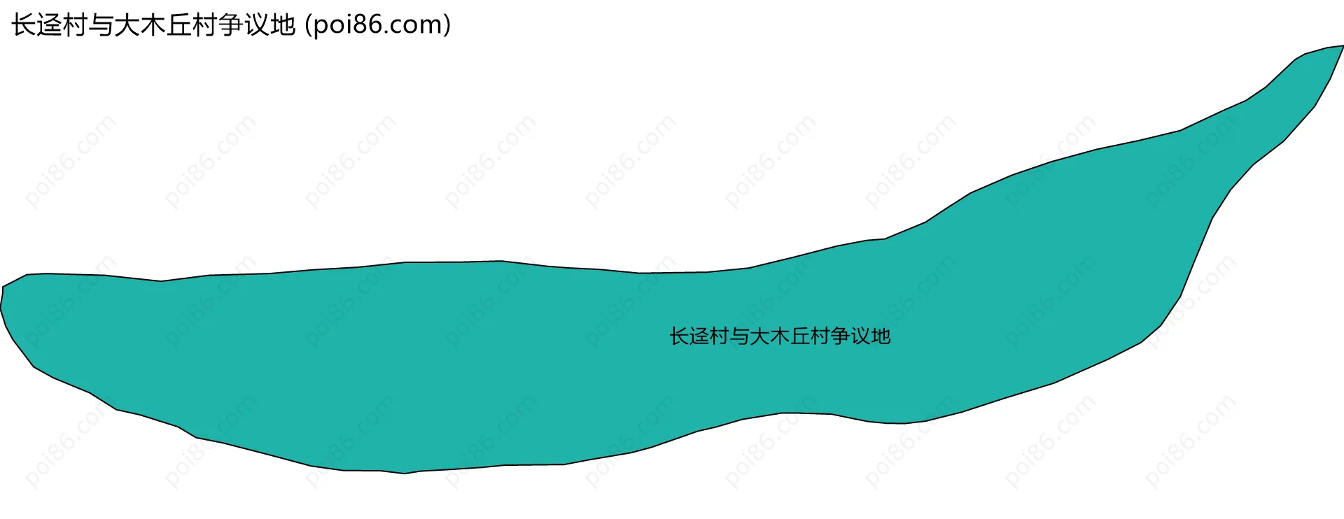 长迳村与大木丘村争议地边界地图