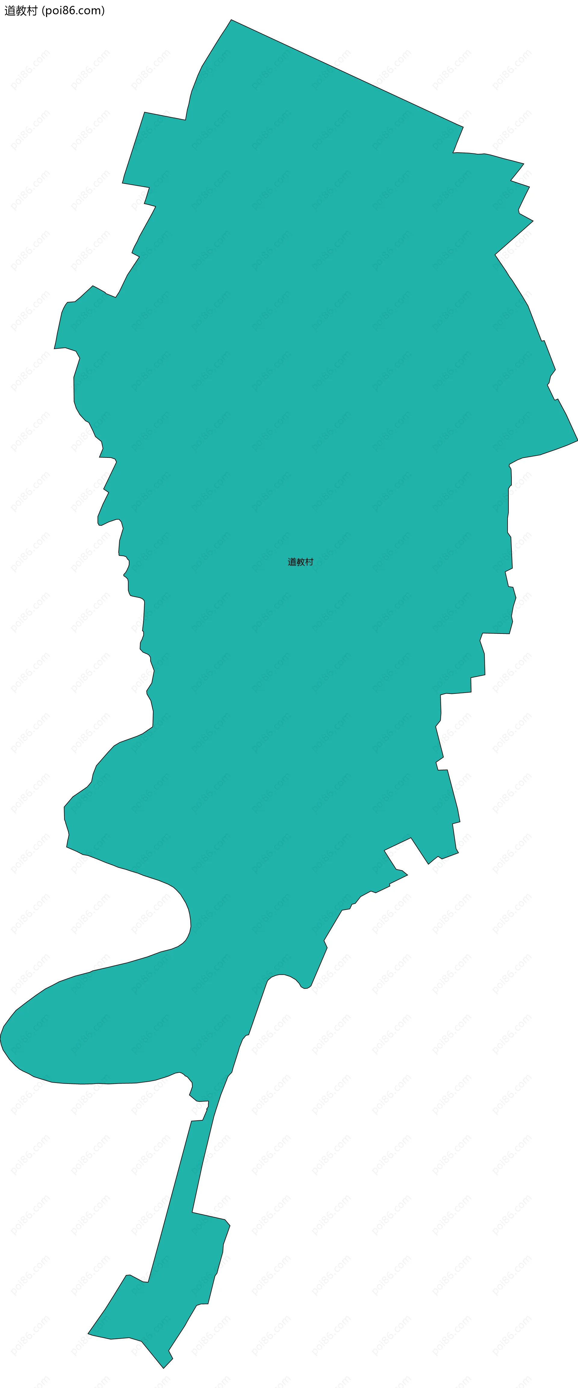 道教村边界地图