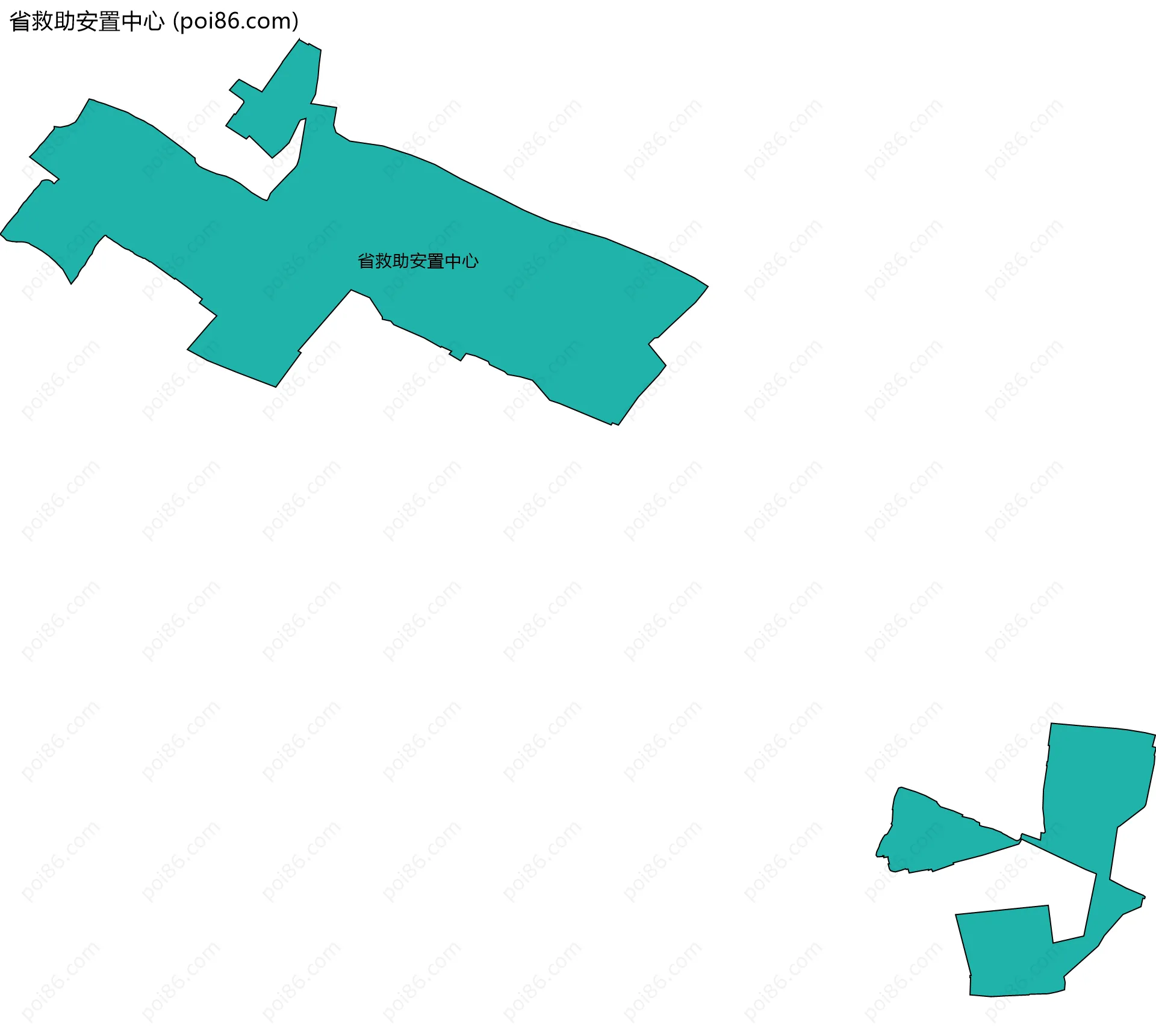 省救助安置中心边界地图