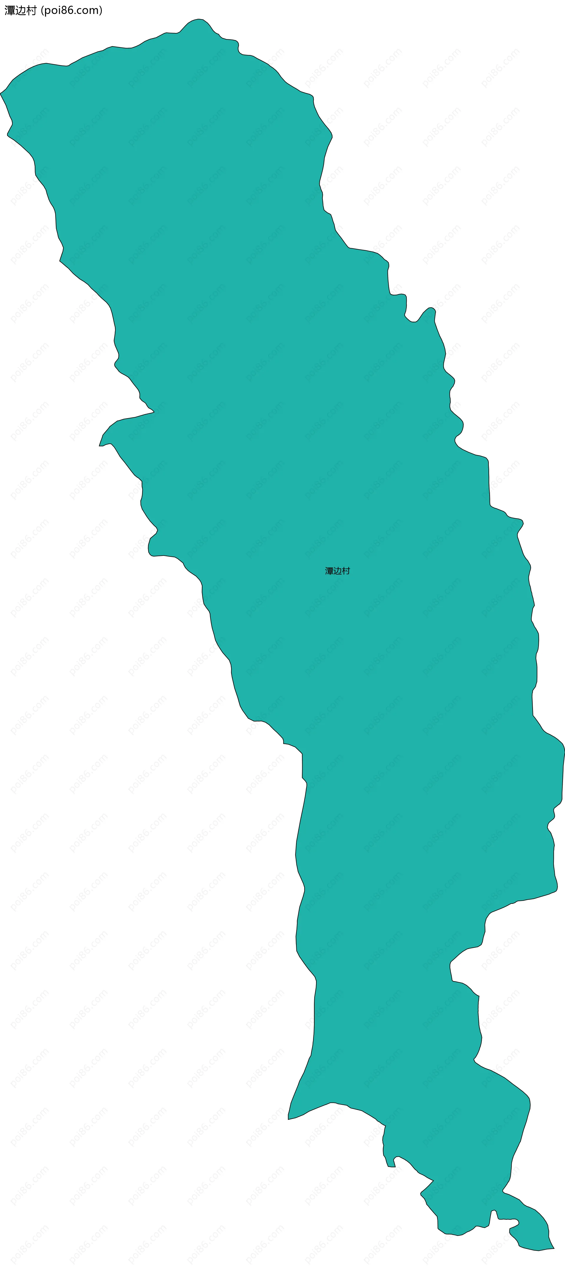 潭边村边界地图