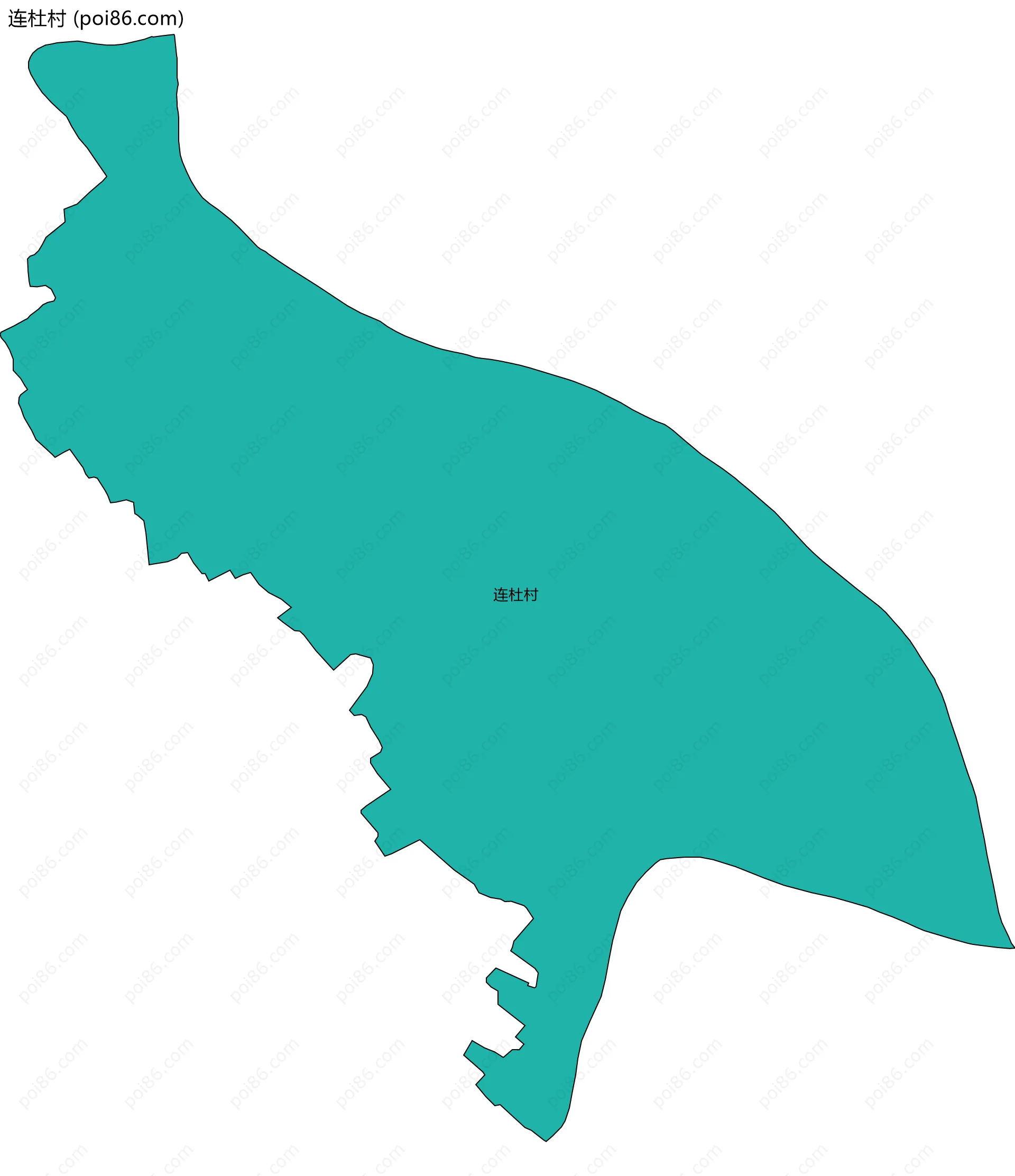连杜村边界地图