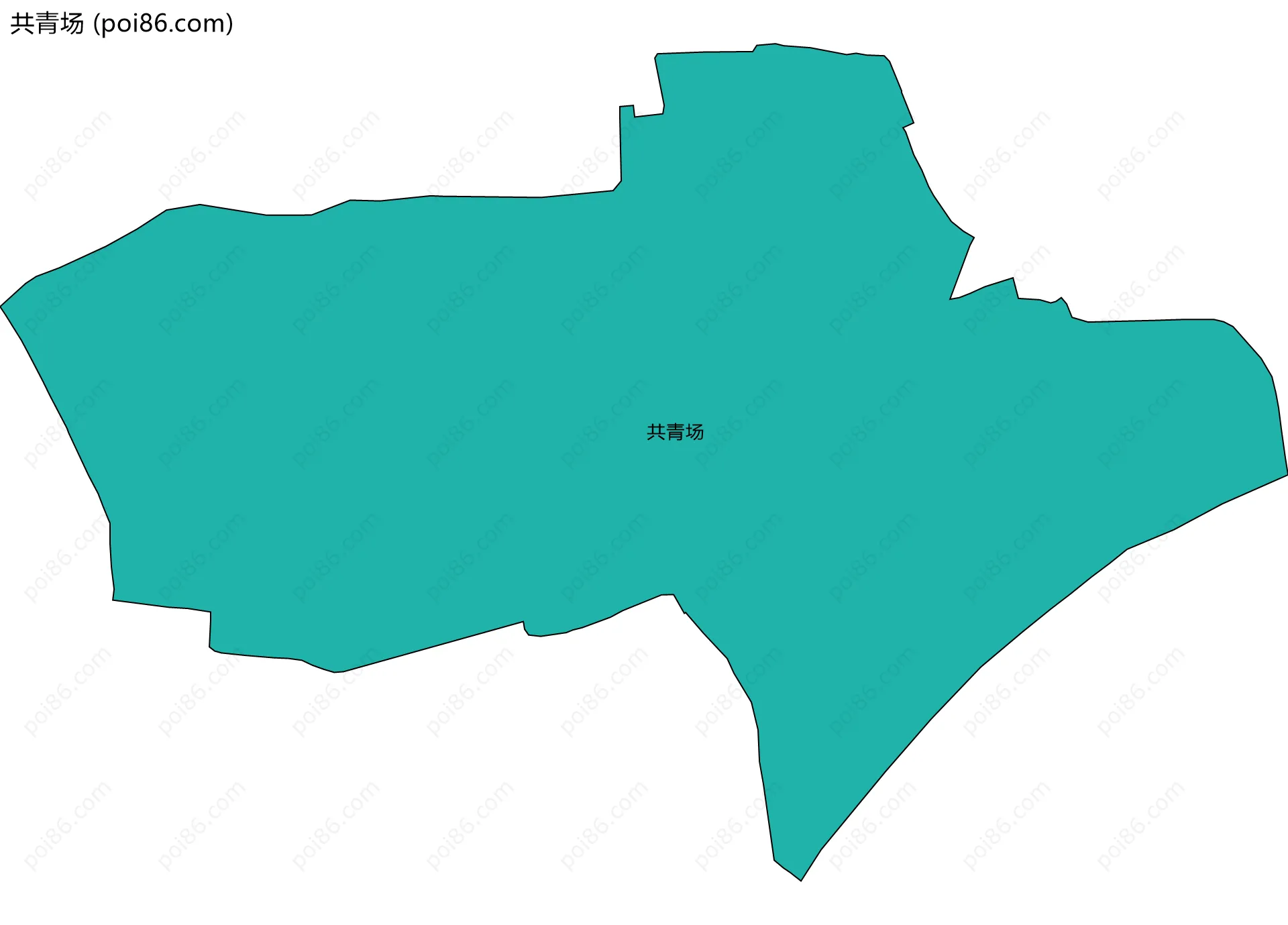 共青场边界地图