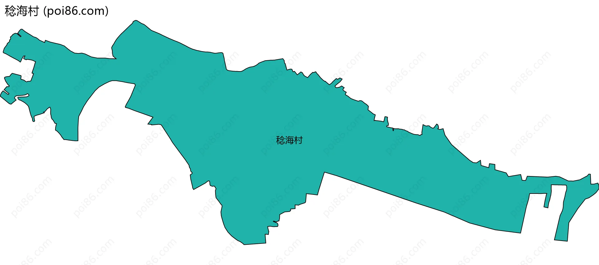 稔海村边界地图