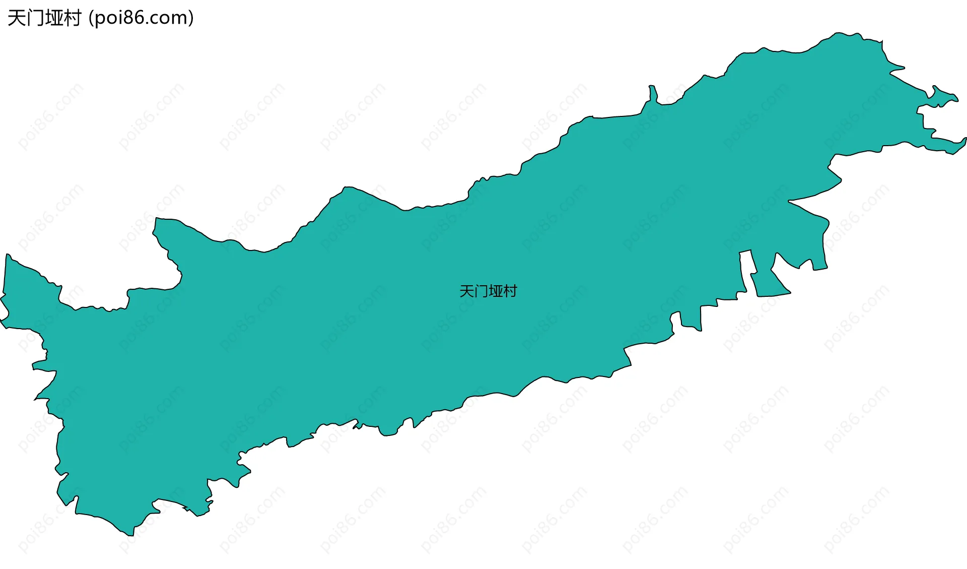 天门垭村边界地图