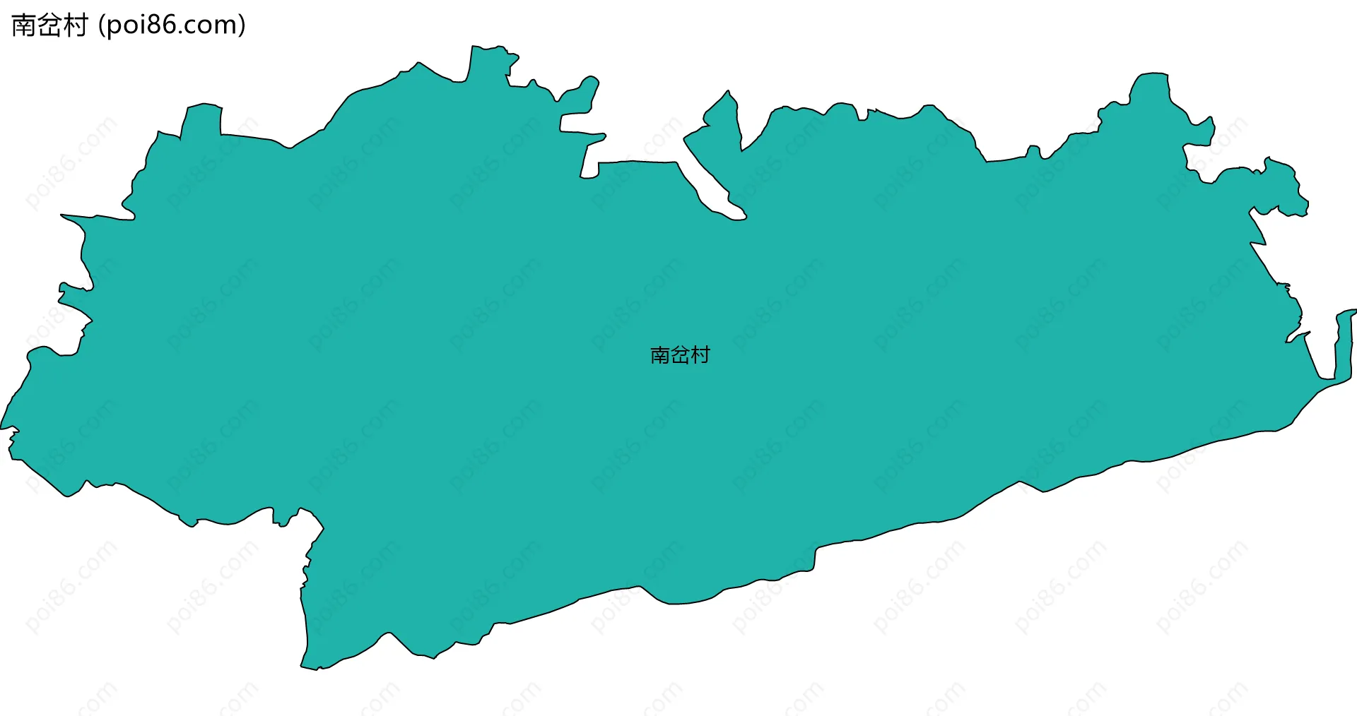 南岔村边界地图