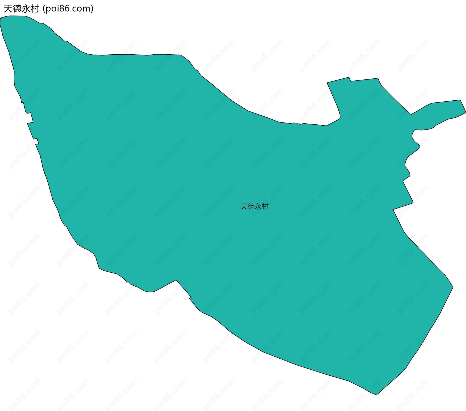 天德永村边界地图