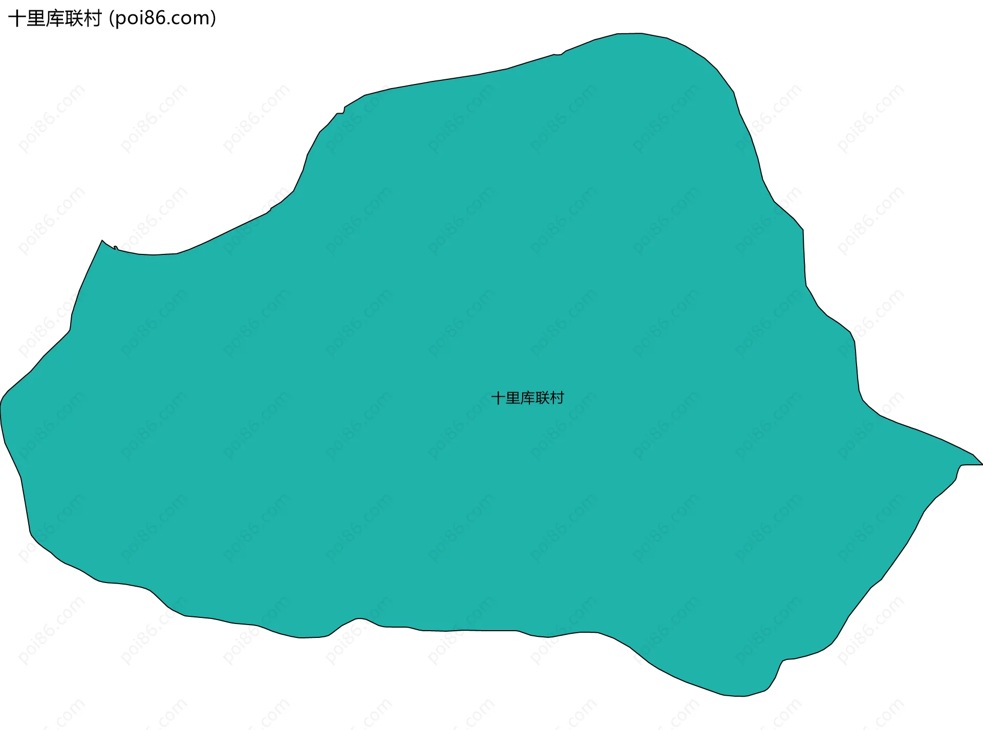 十里库联村边界地图