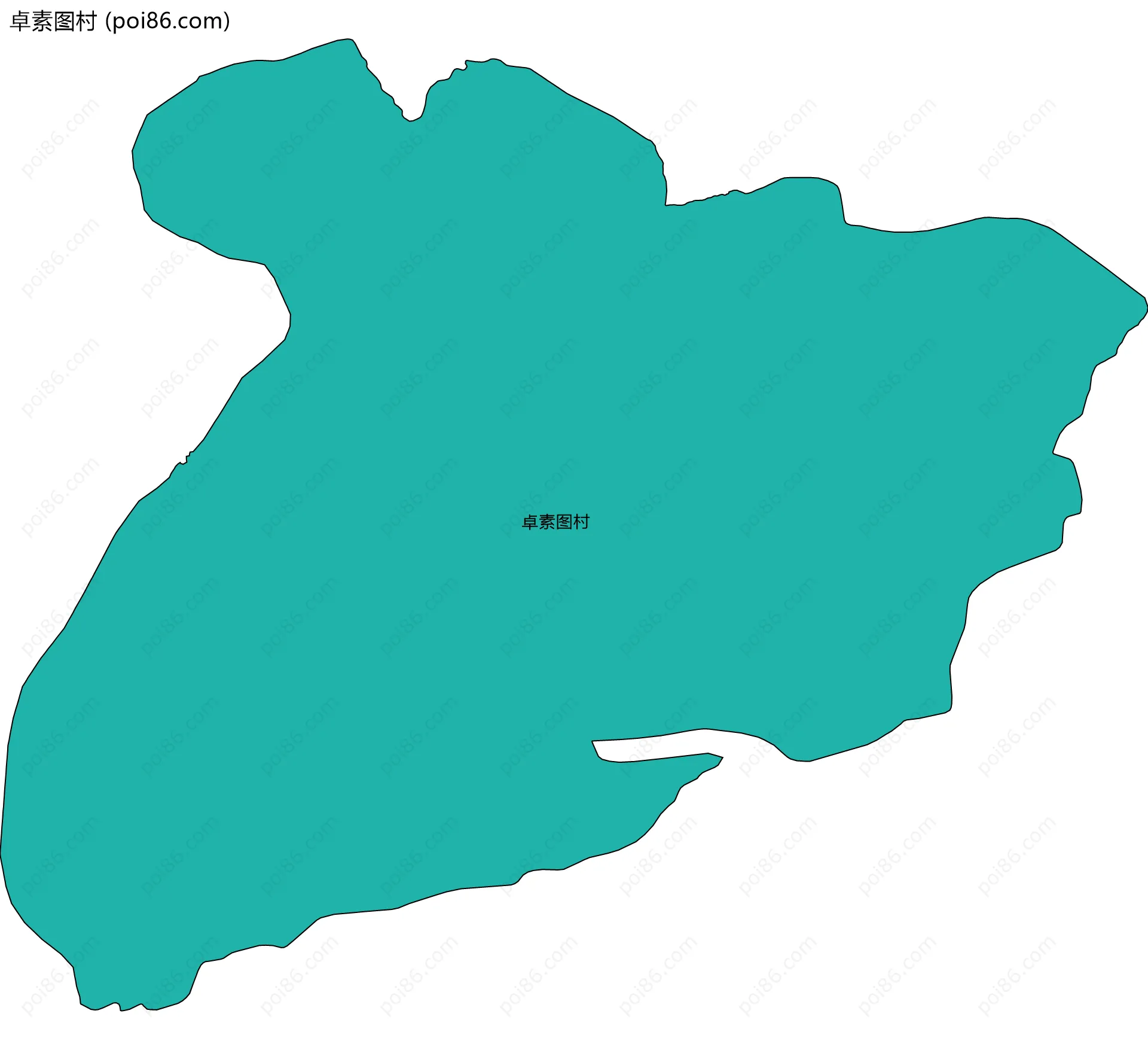 卓素图村边界地图
