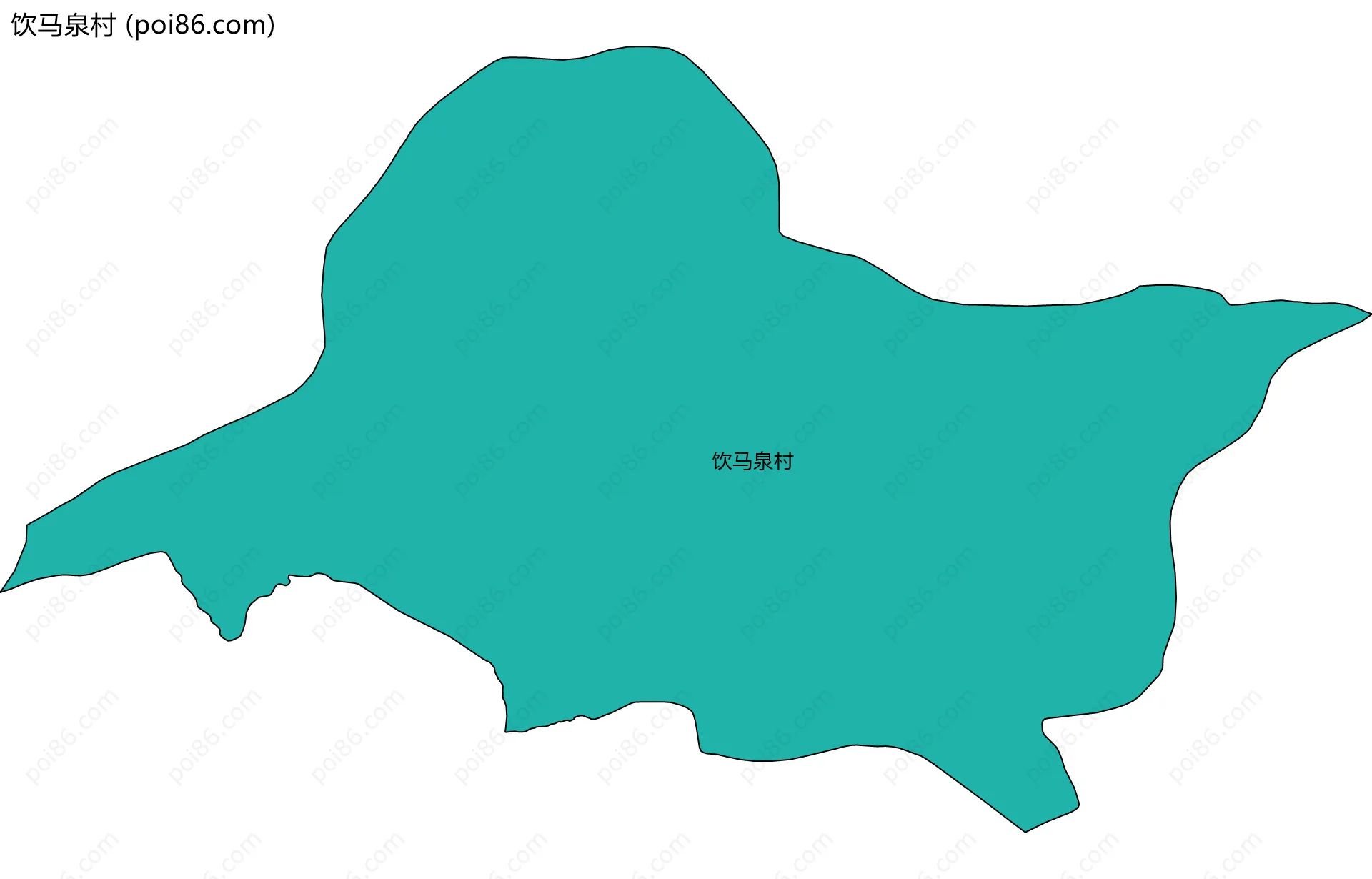 饮马泉村边界地图