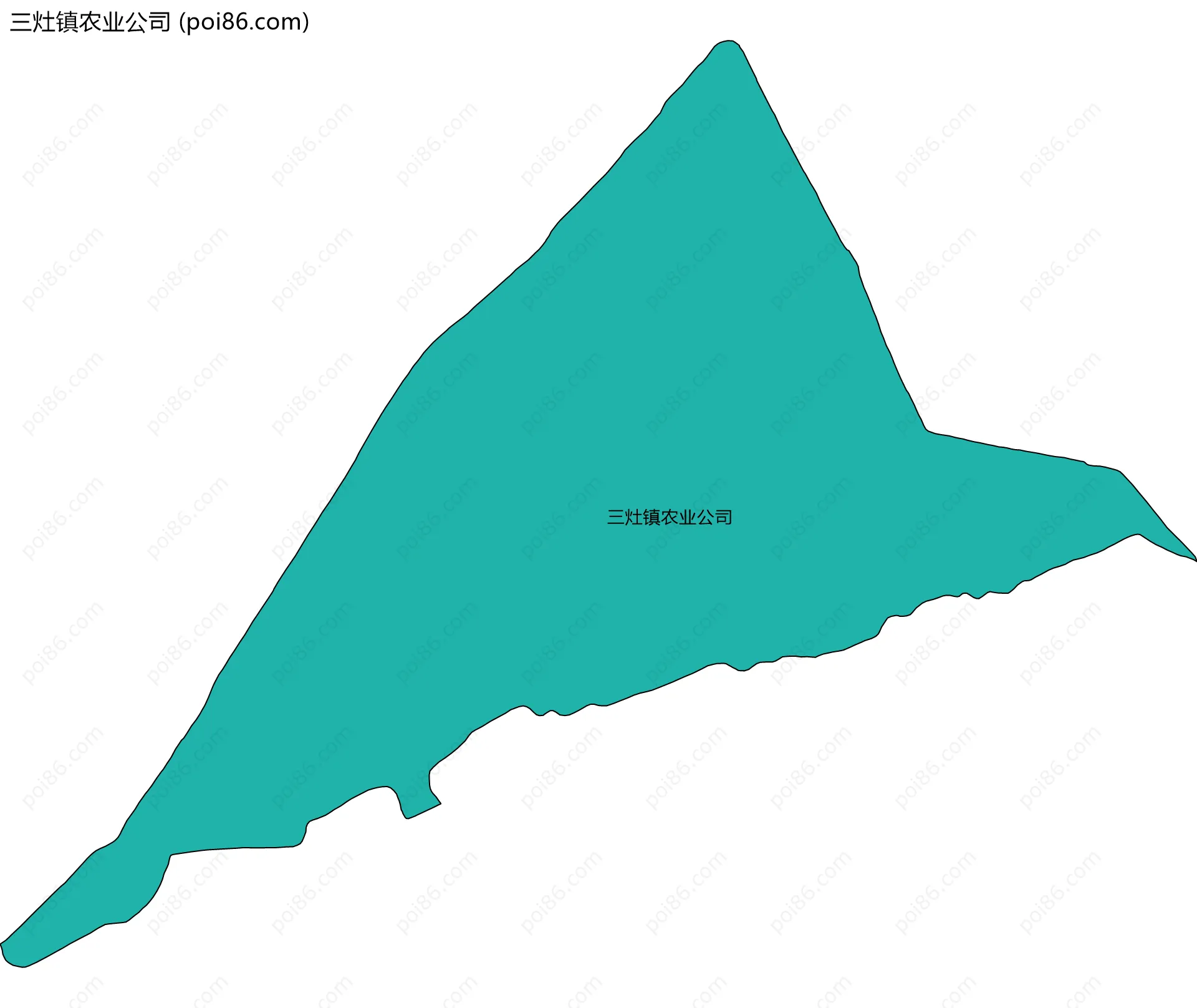 三灶镇农业公司边界地图