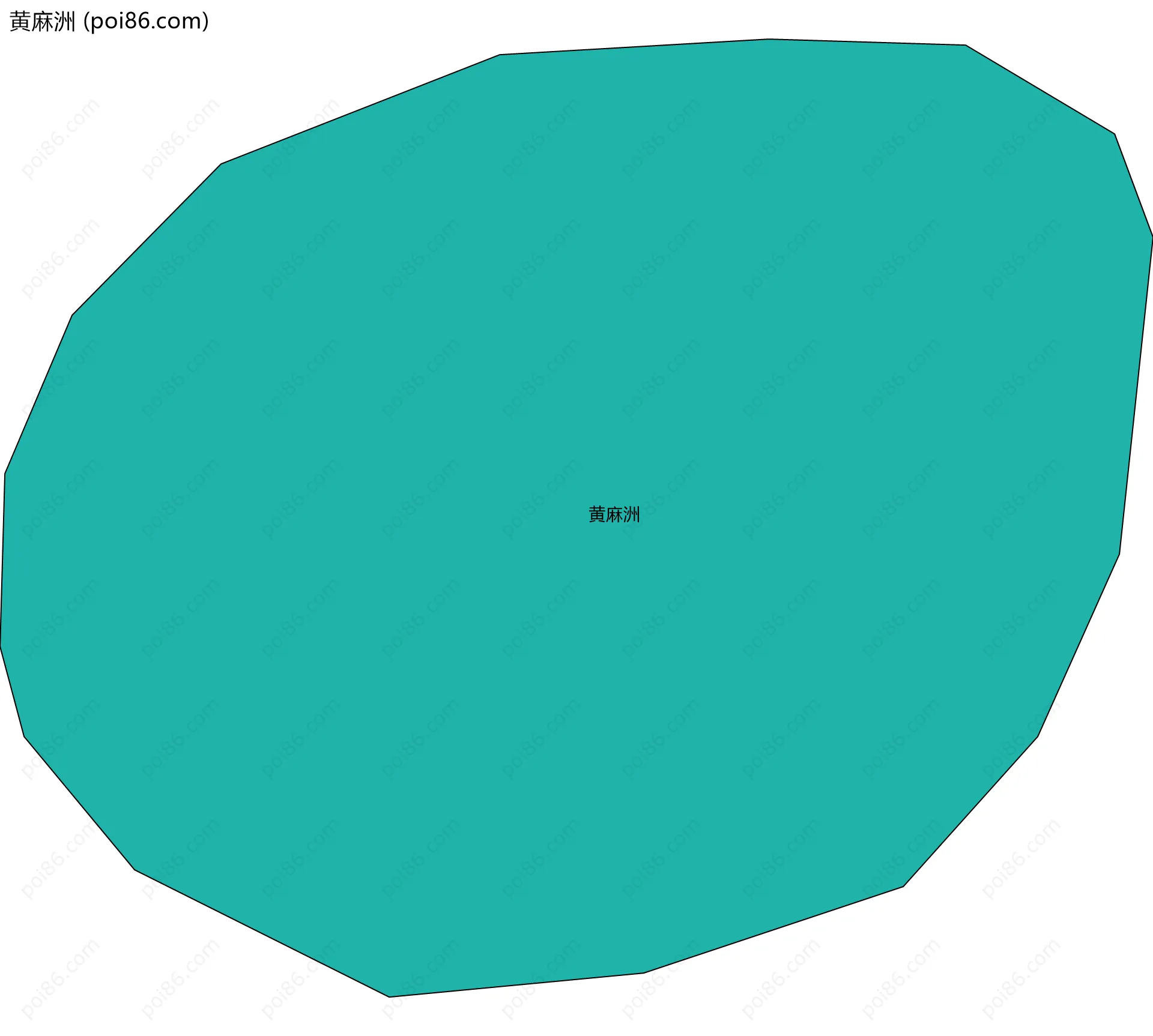 黄麻洲边界地图
