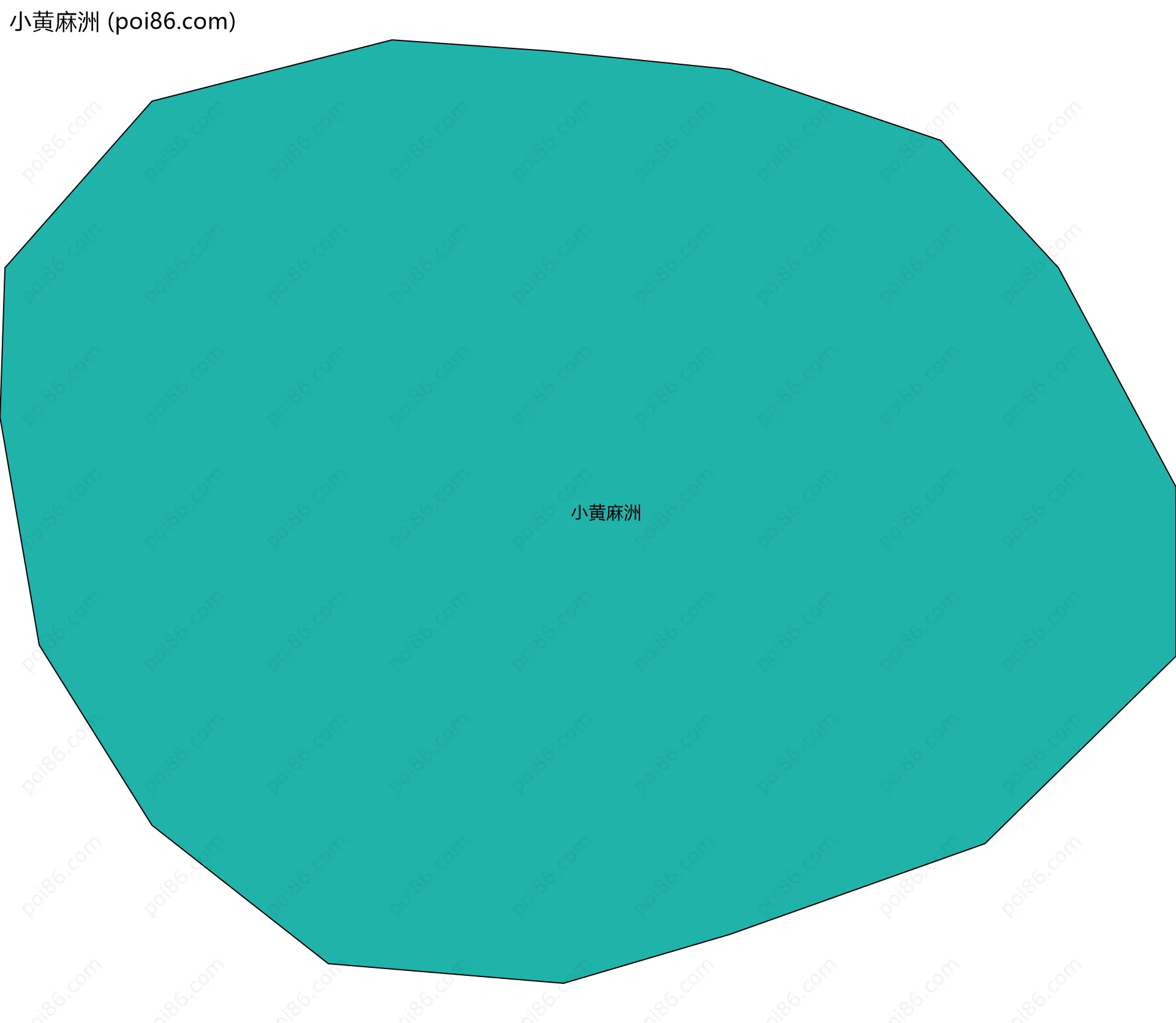 小黄麻洲边界地图