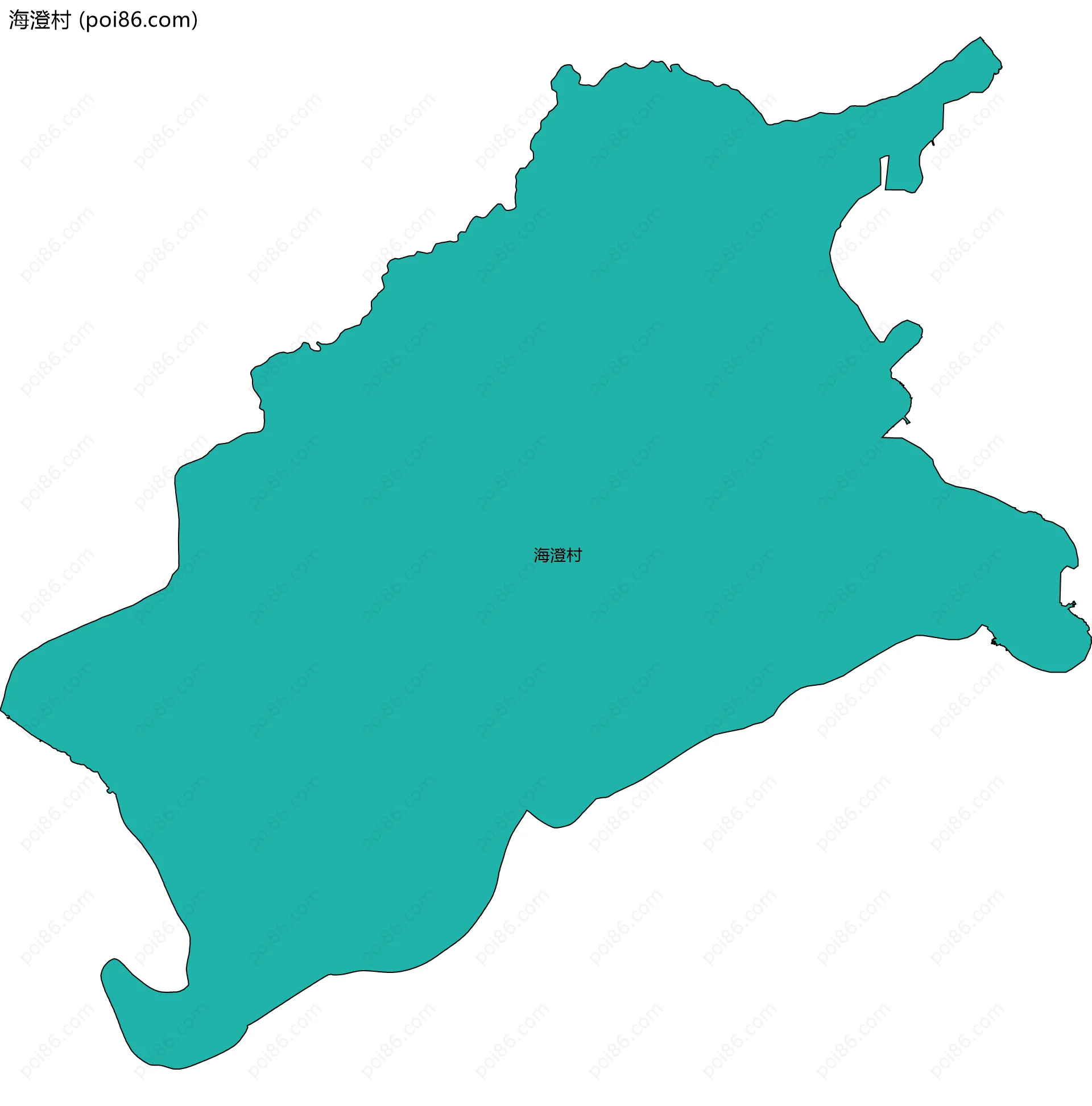 海澄村边界地图