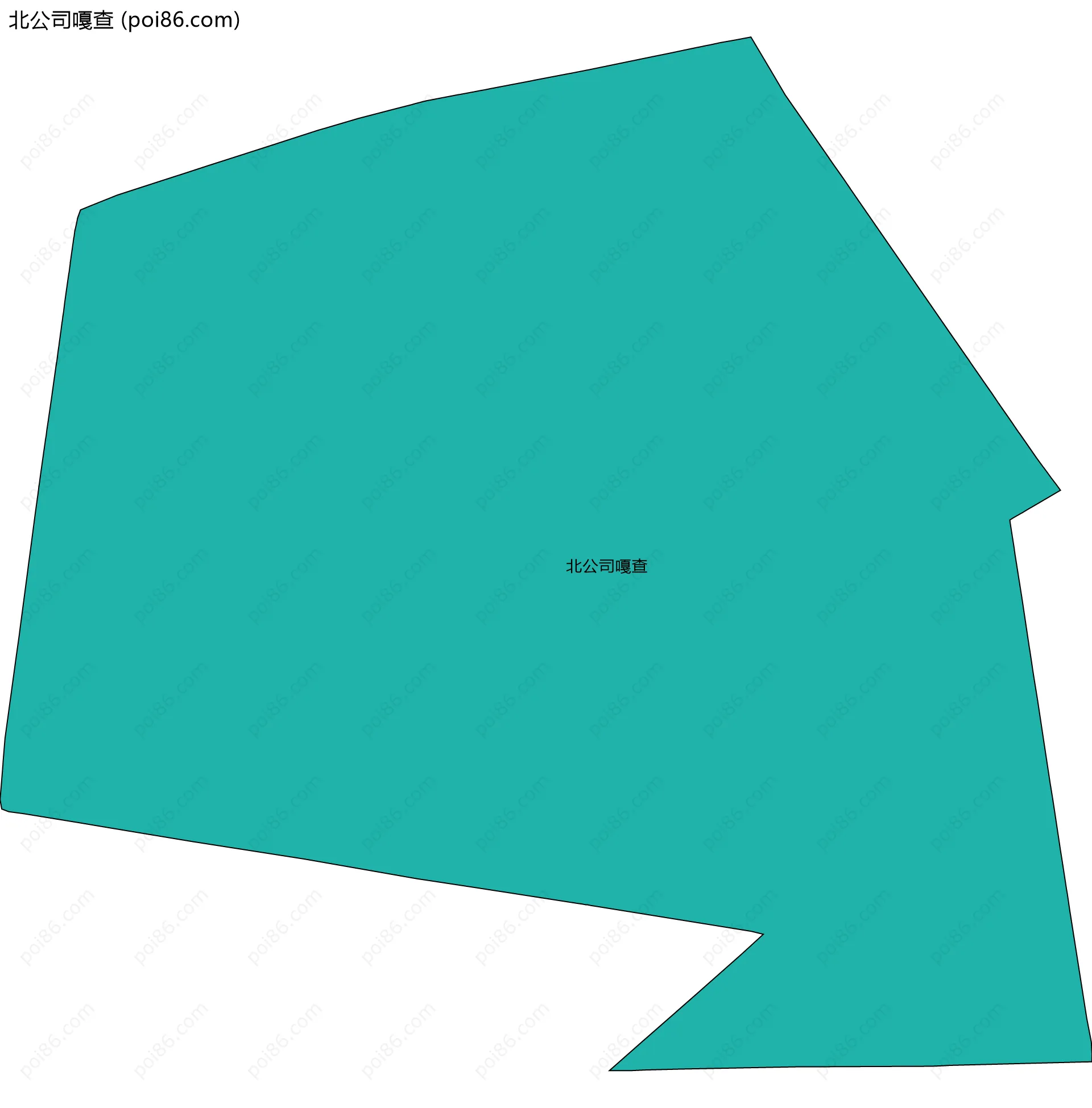 北公司嘎查边界地图