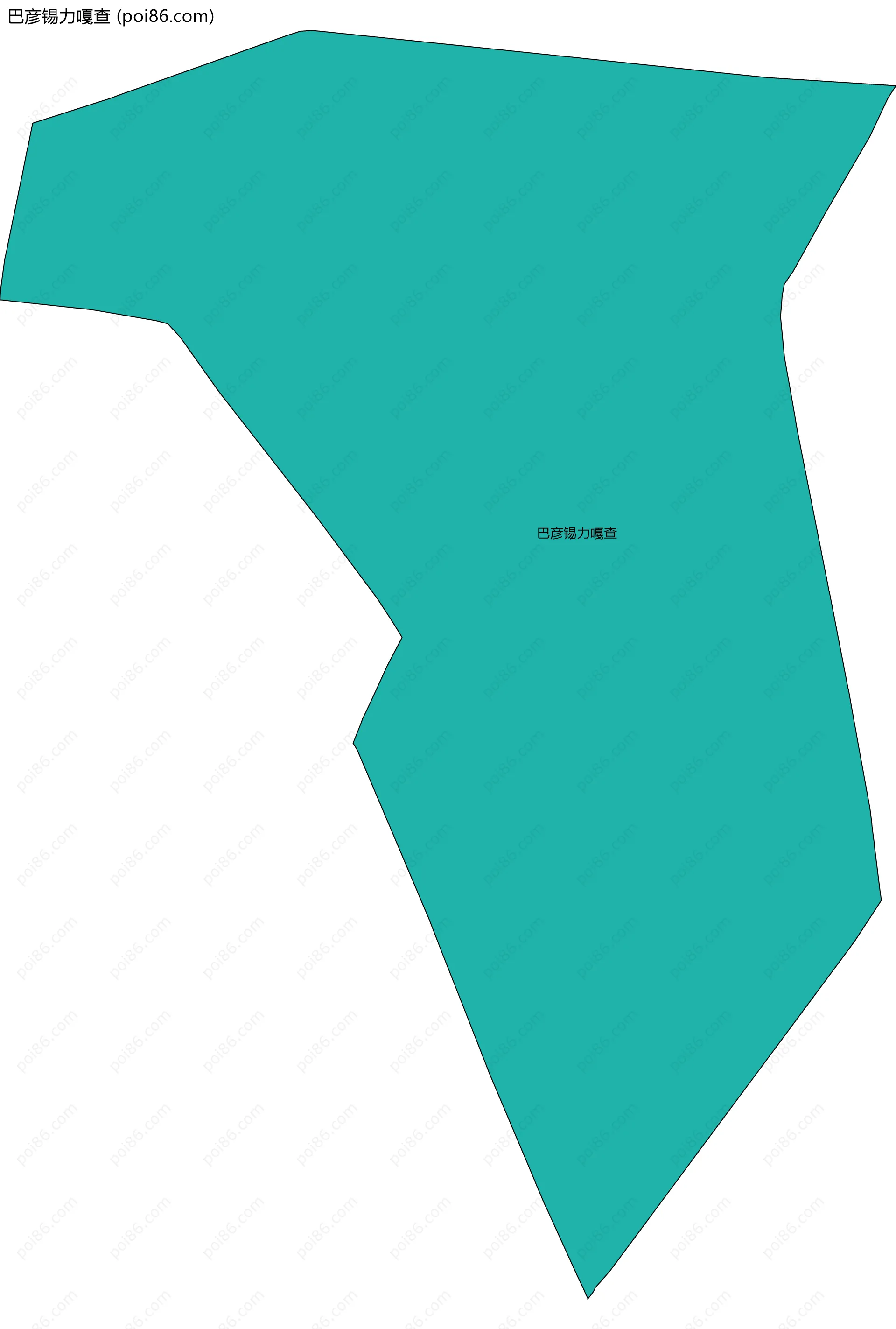 巴彦锡力嘎查边界地图