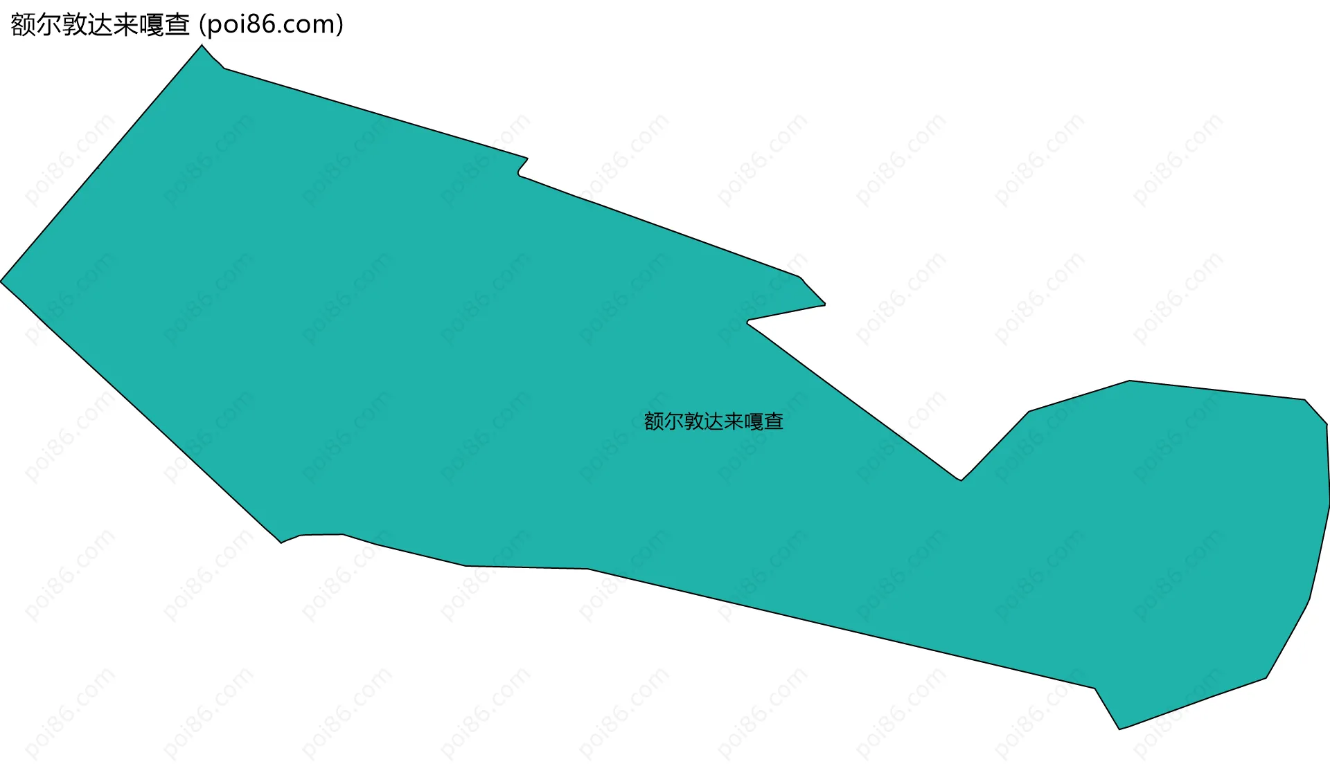额尔敦达来嘎查边界地图