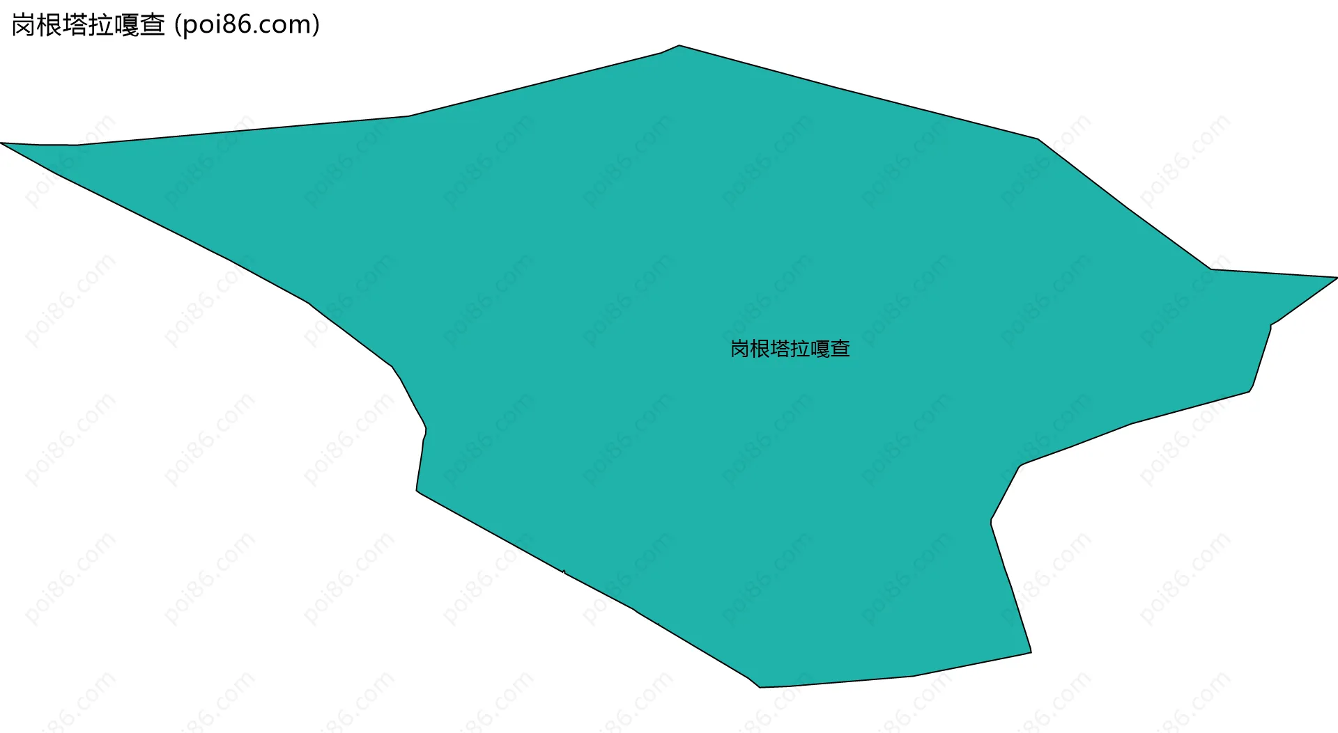 岗根塔拉嘎查边界地图