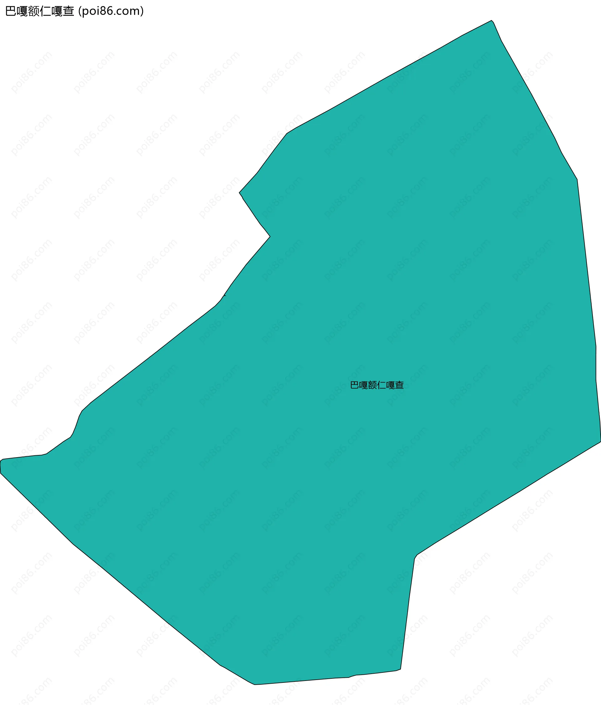 巴嘎额仁嘎查边界地图