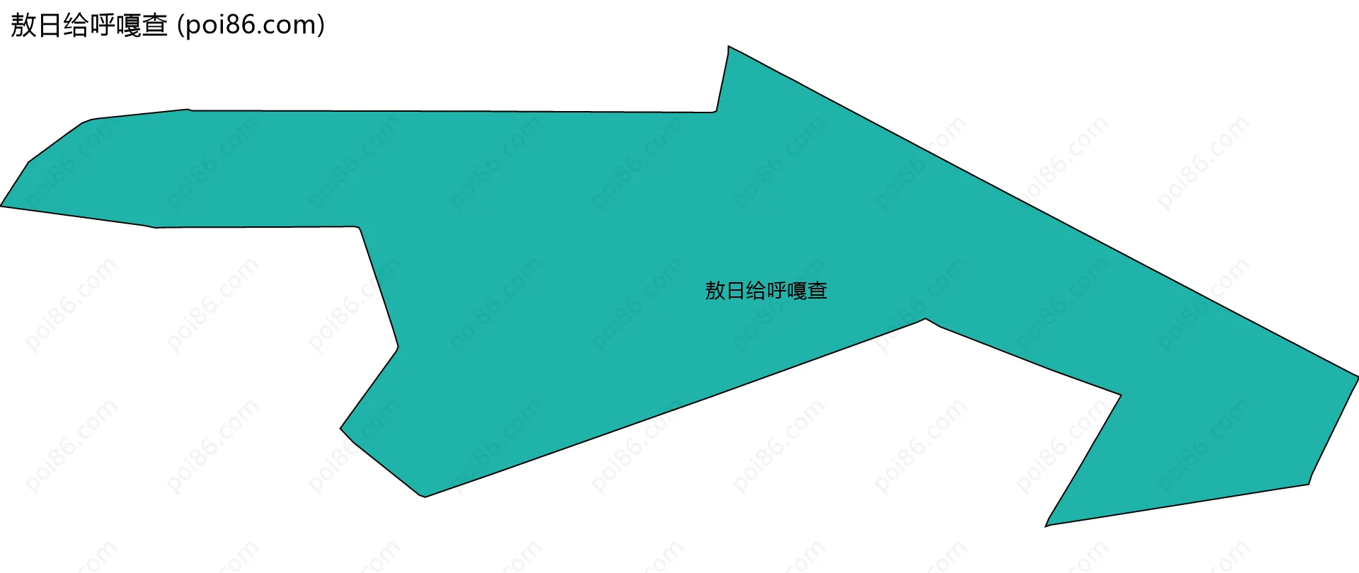 敖日给呼嘎查边界地图