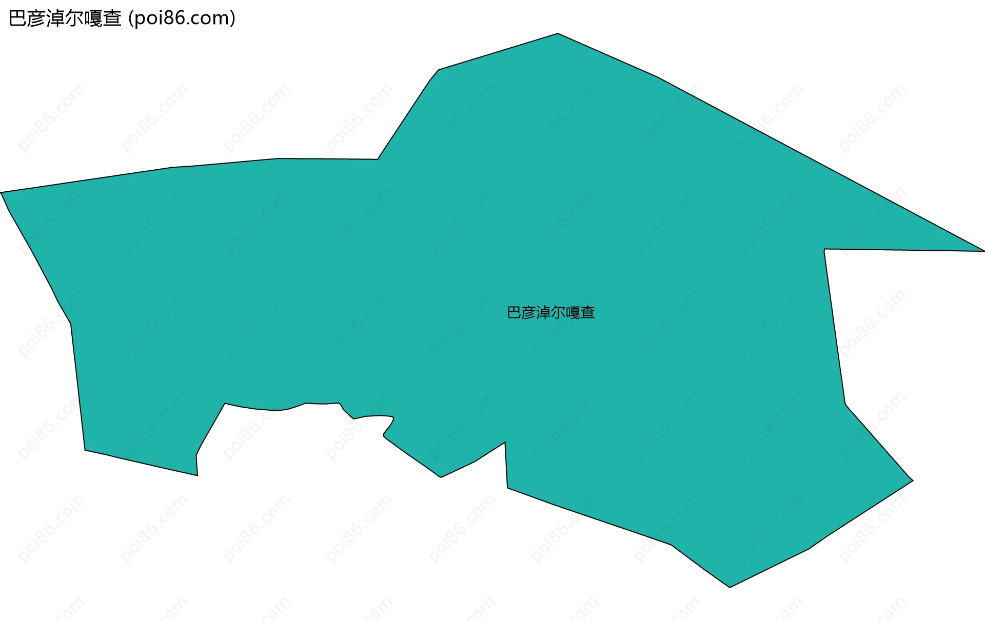 巴彦淖尔嘎查边界地图