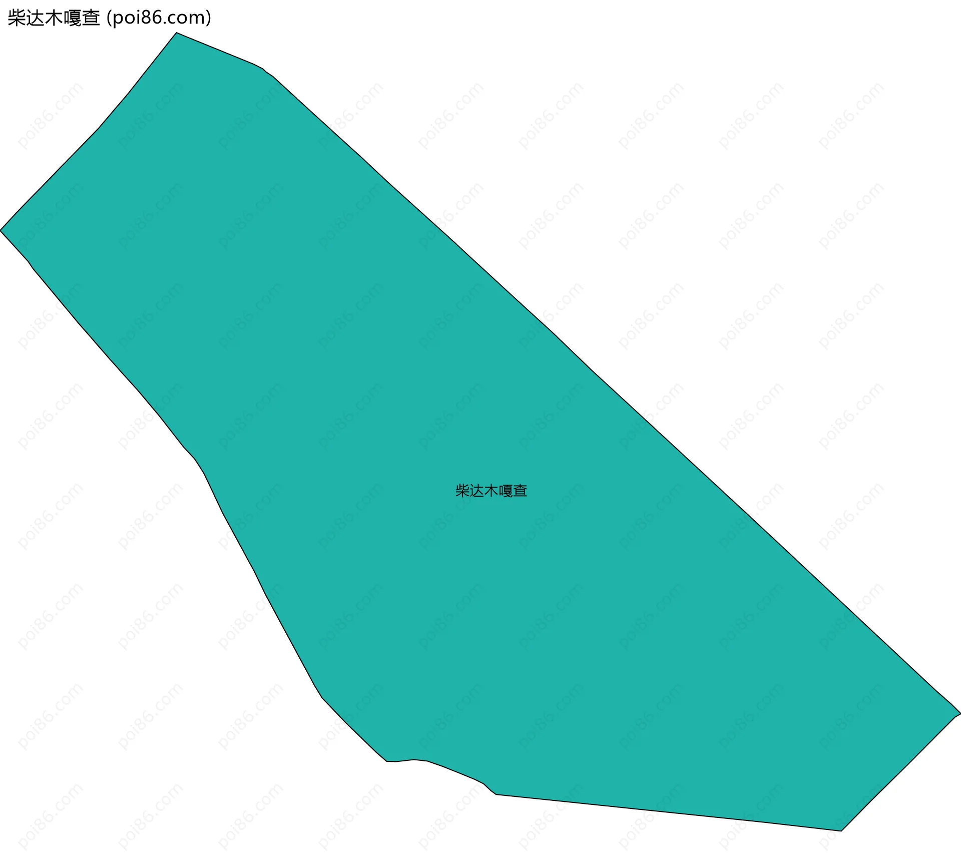 柴达木嘎查边界地图