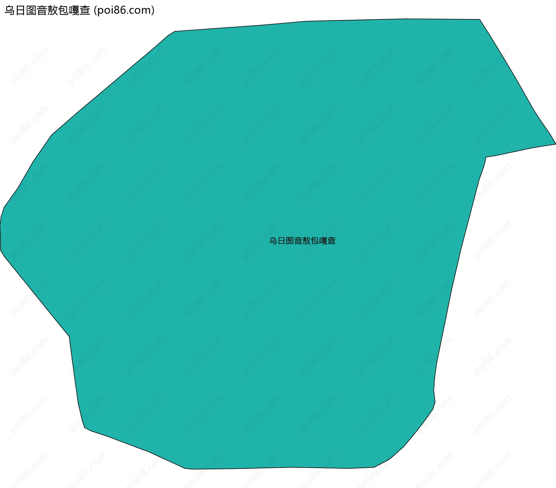 乌日图音敖包嘎查边界地图