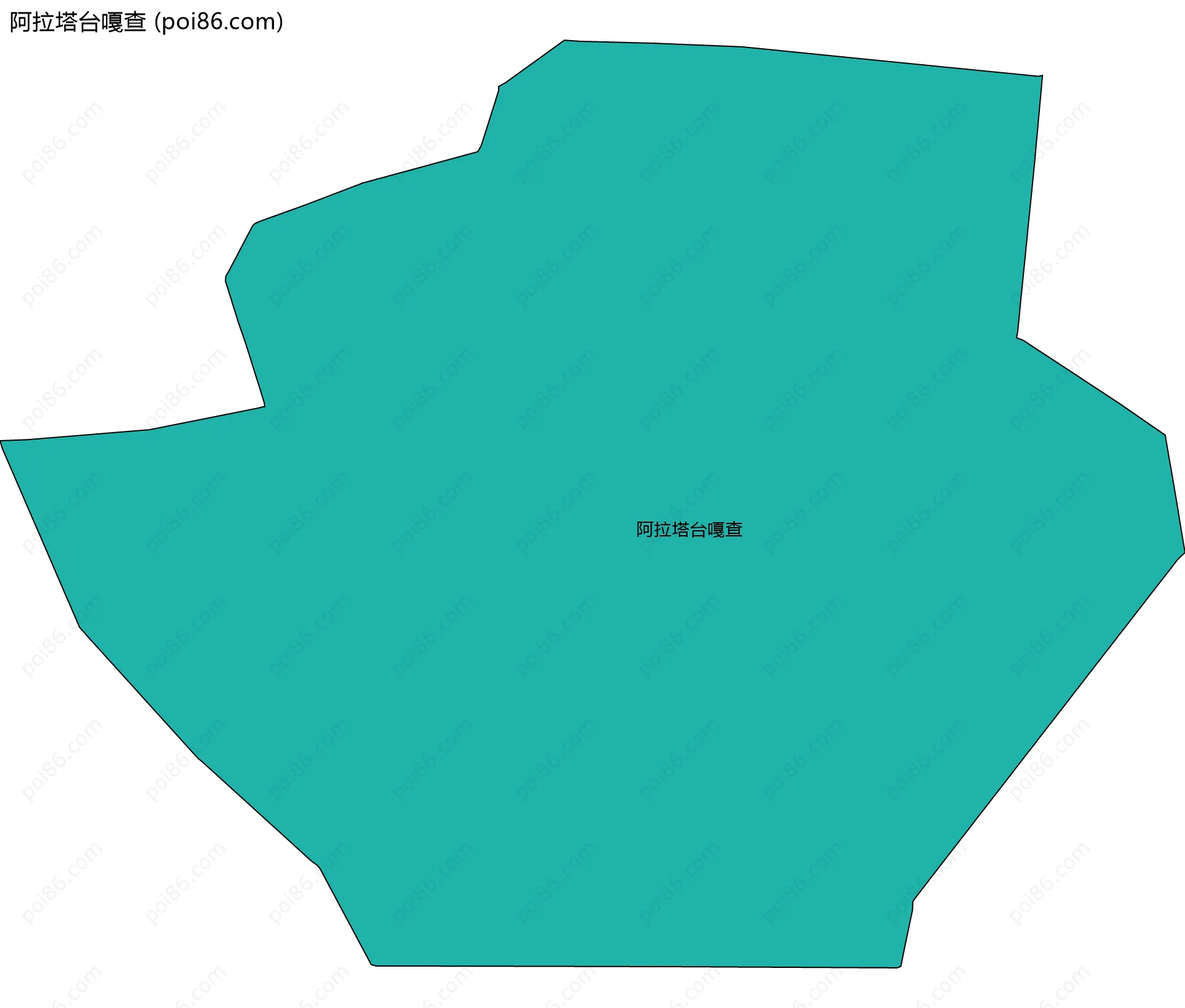 阿拉塔台嘎查边界地图