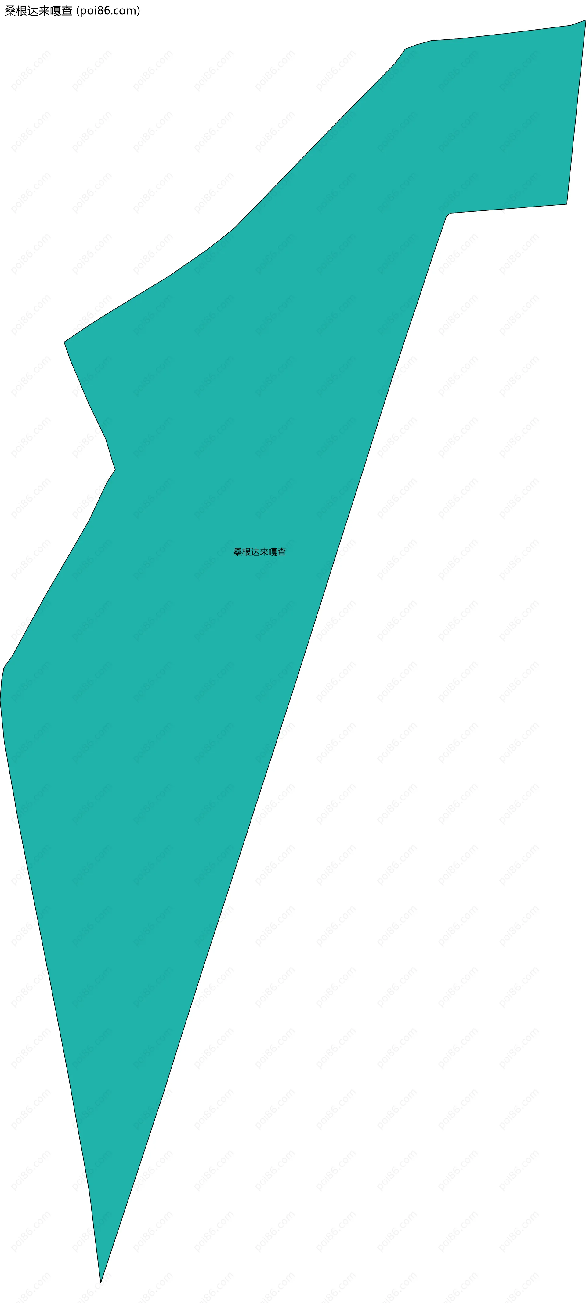 桑根达来嘎查边界地图