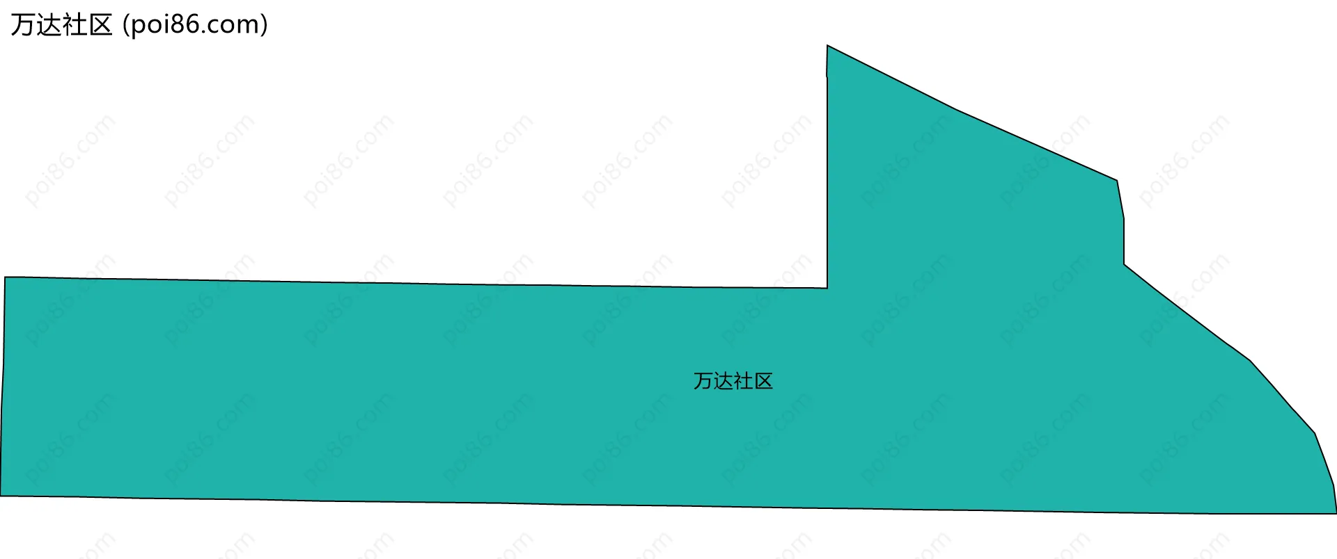 万达社区边界地图