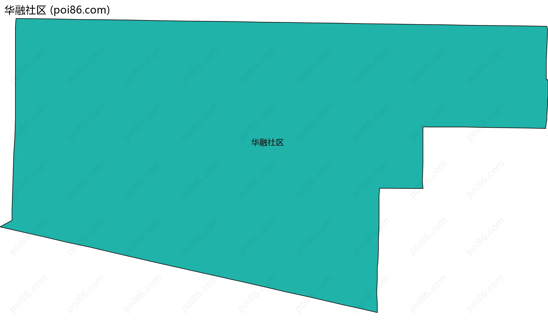 华融社区边界地图