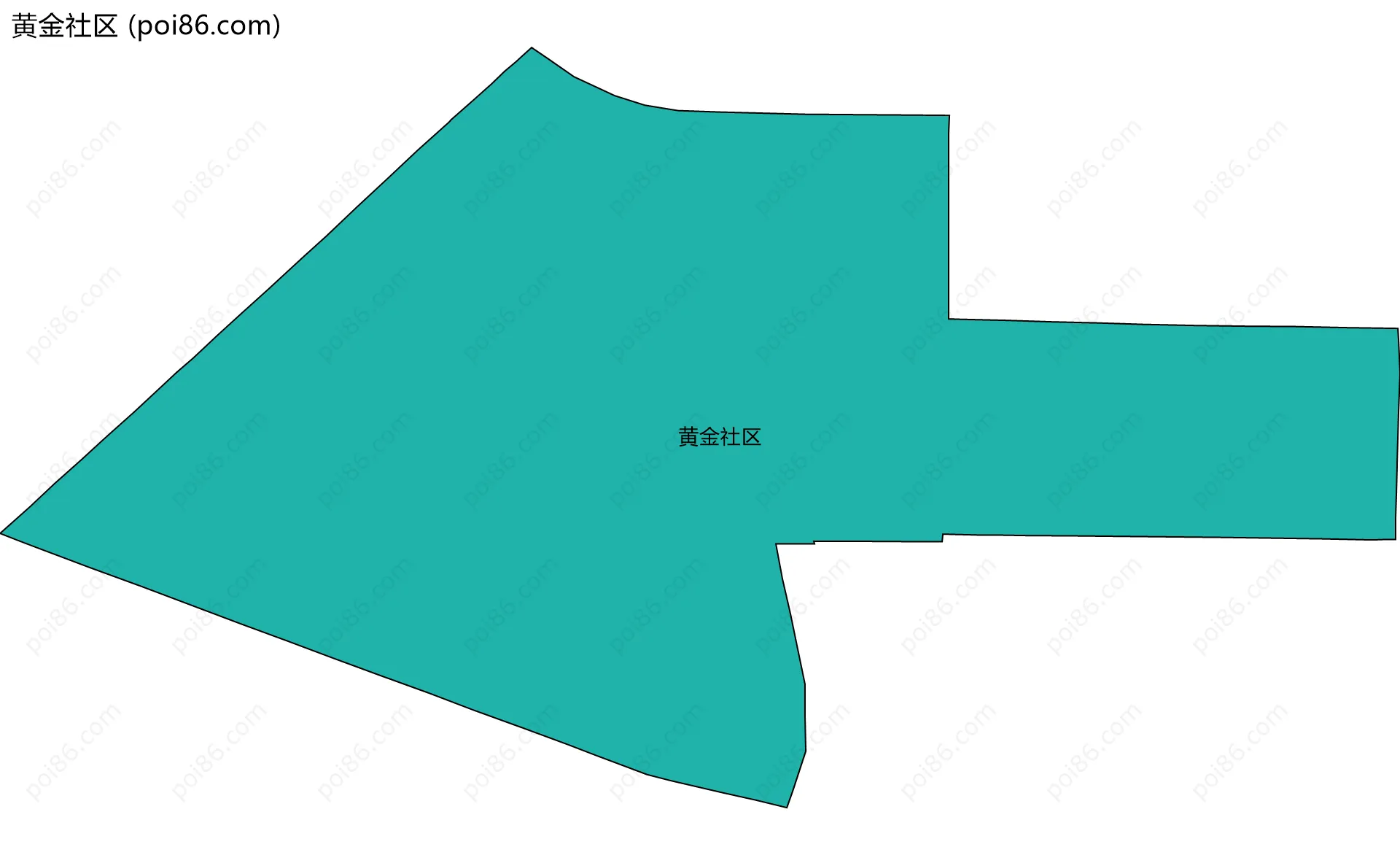 黄金社区边界地图