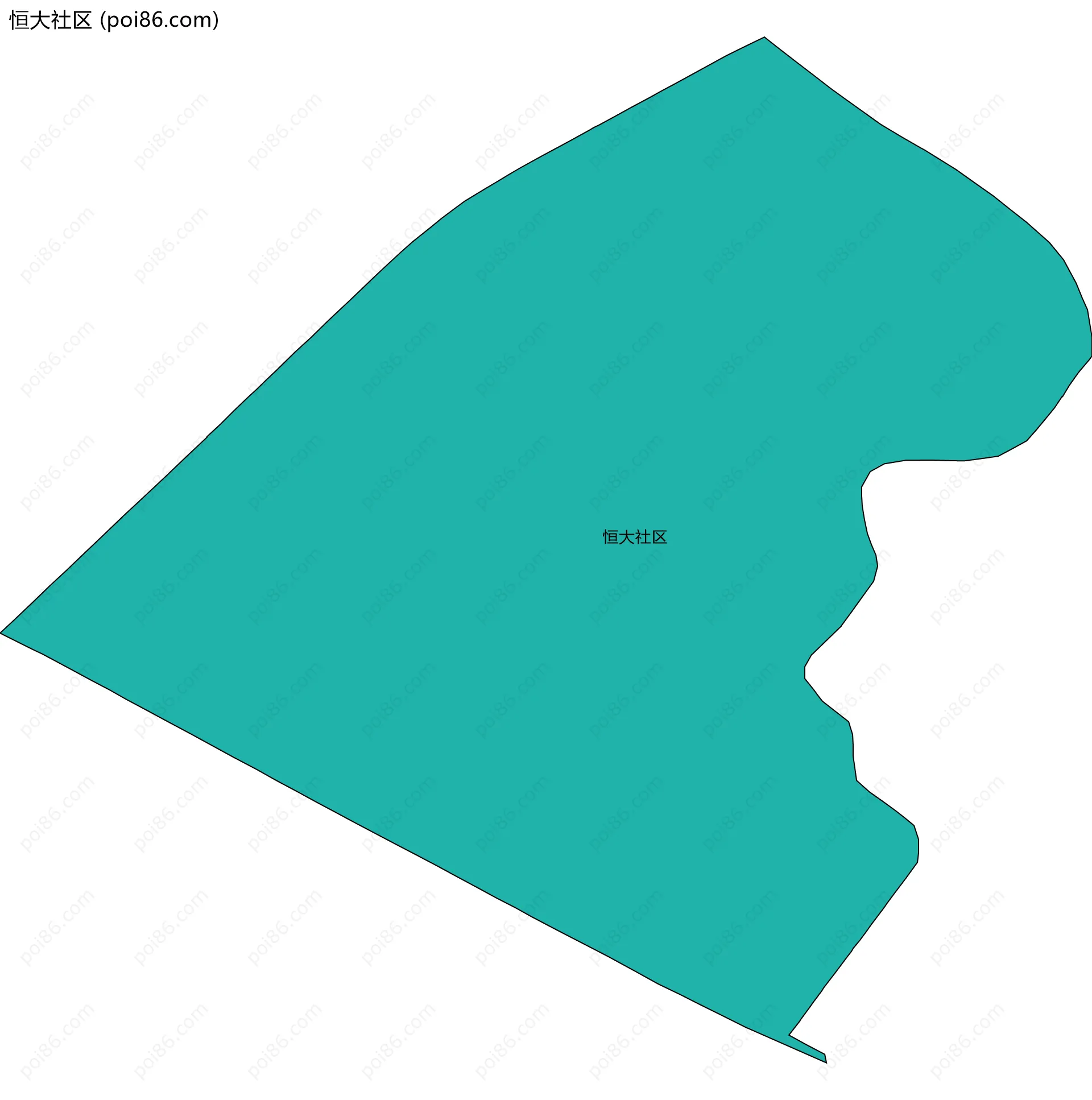 恒大社区边界地图