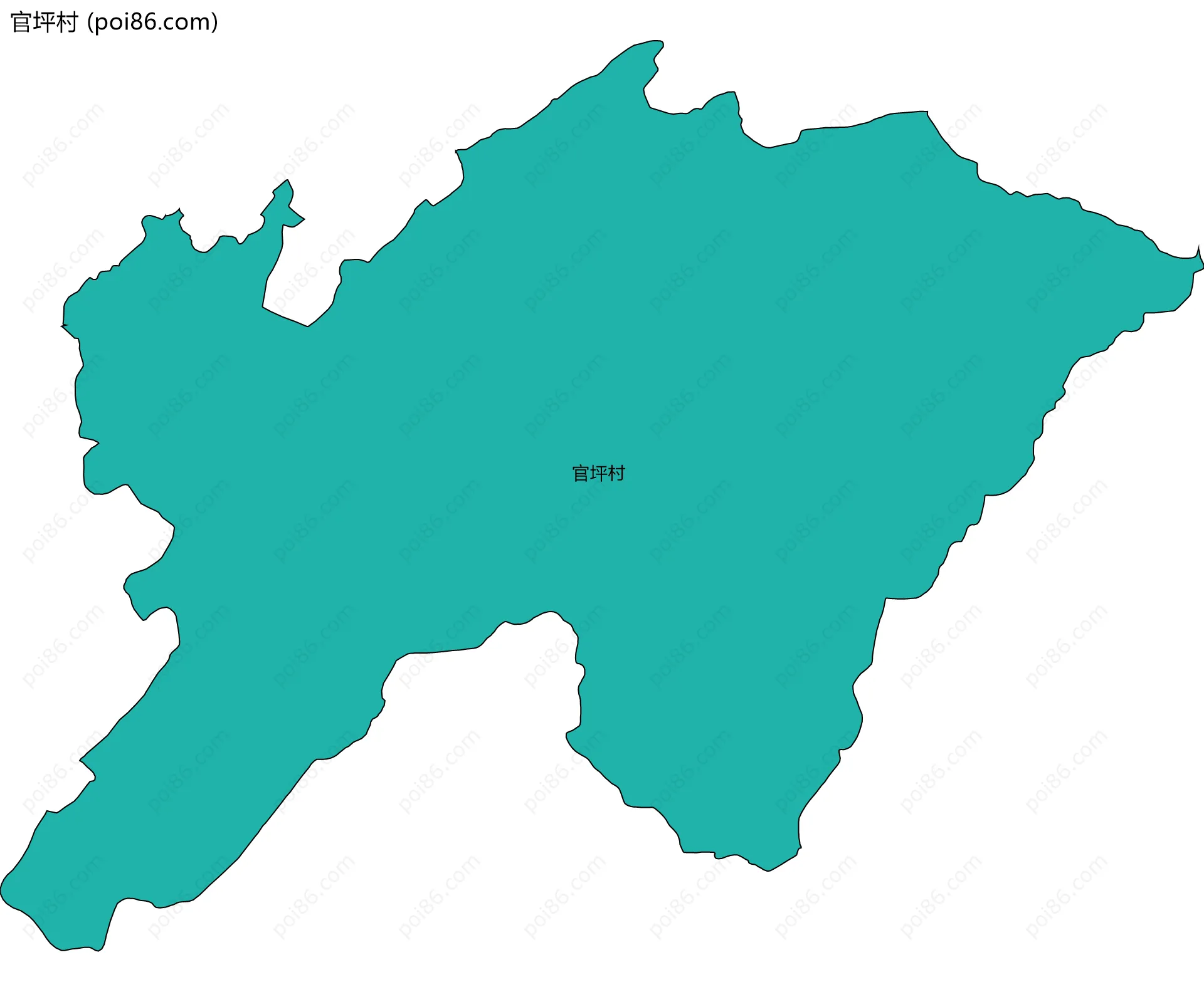 官坪村边界地图