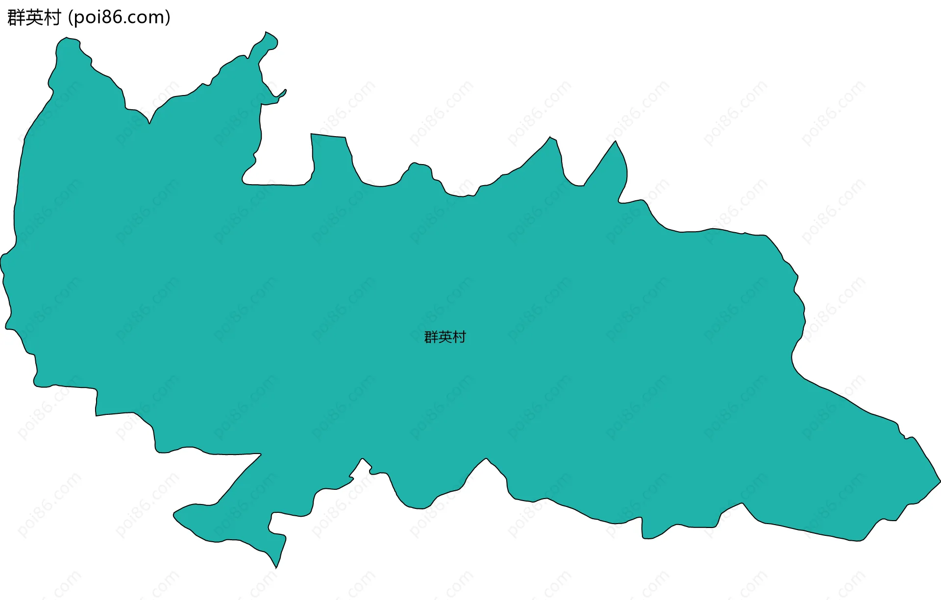 群英村边界地图