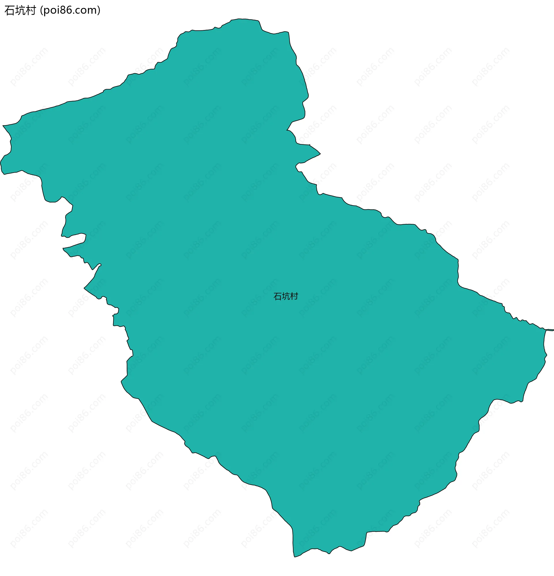 石坑村边界地图