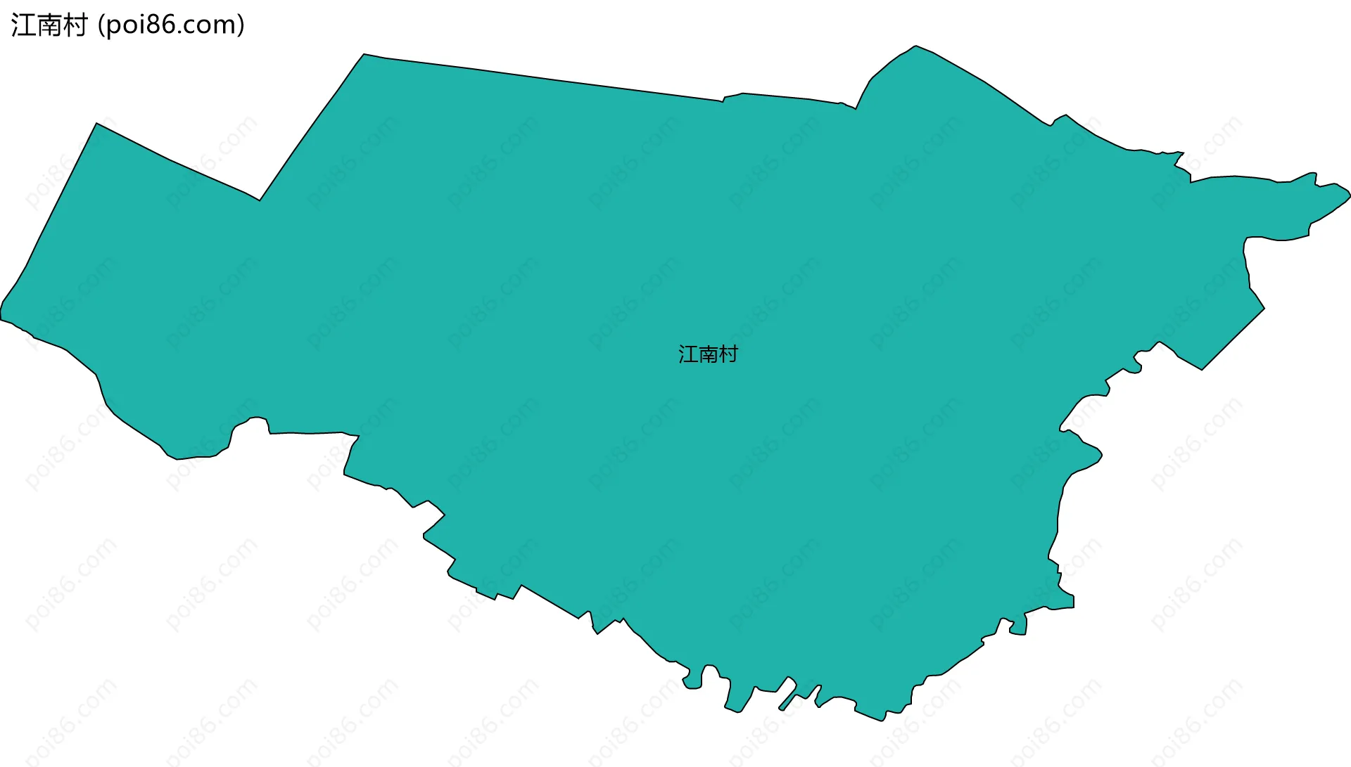 江南村边界地图