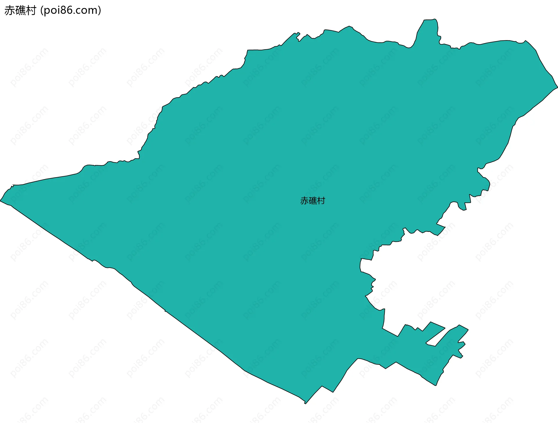 赤礁村边界地图