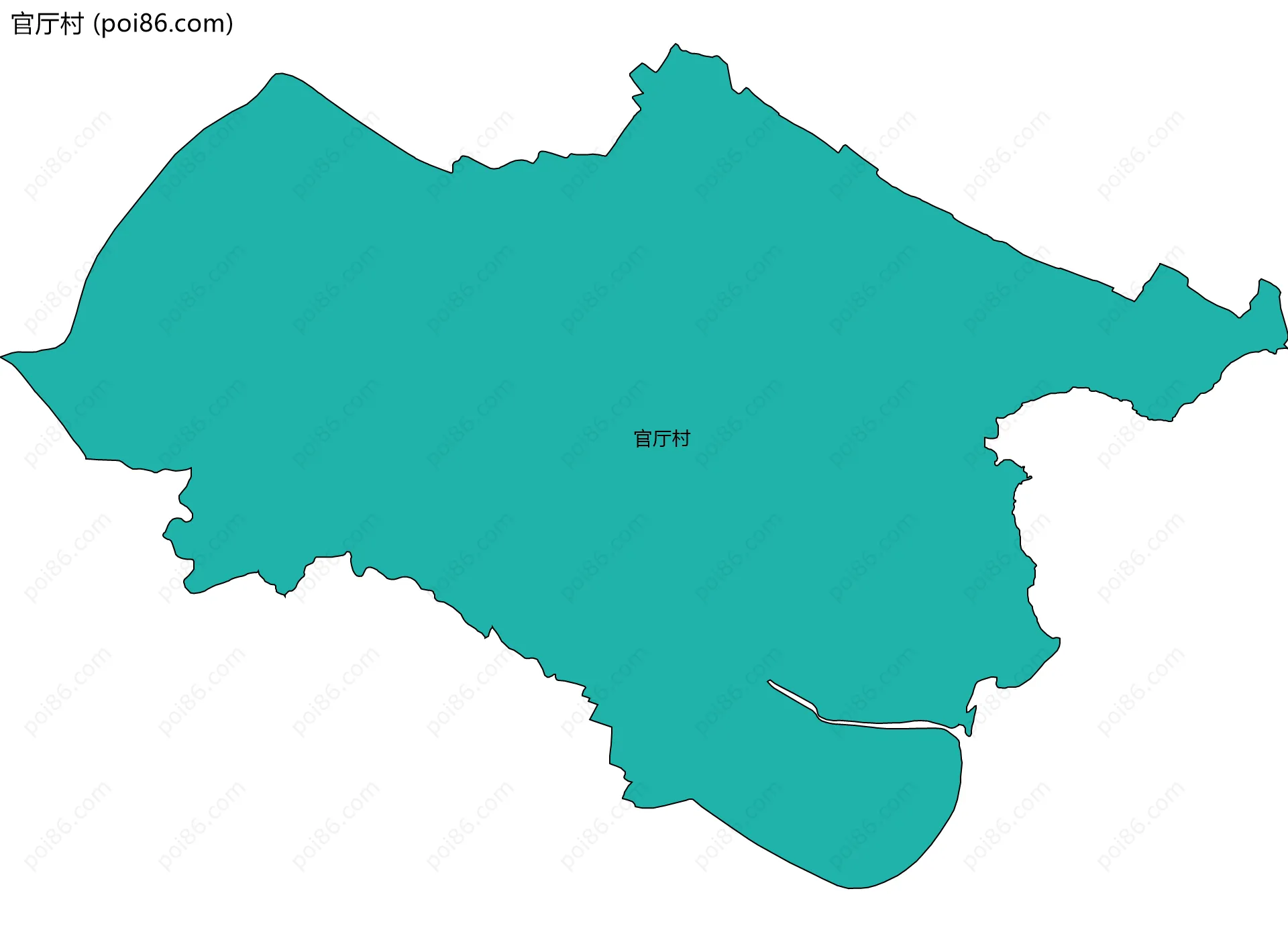 官厅村边界地图