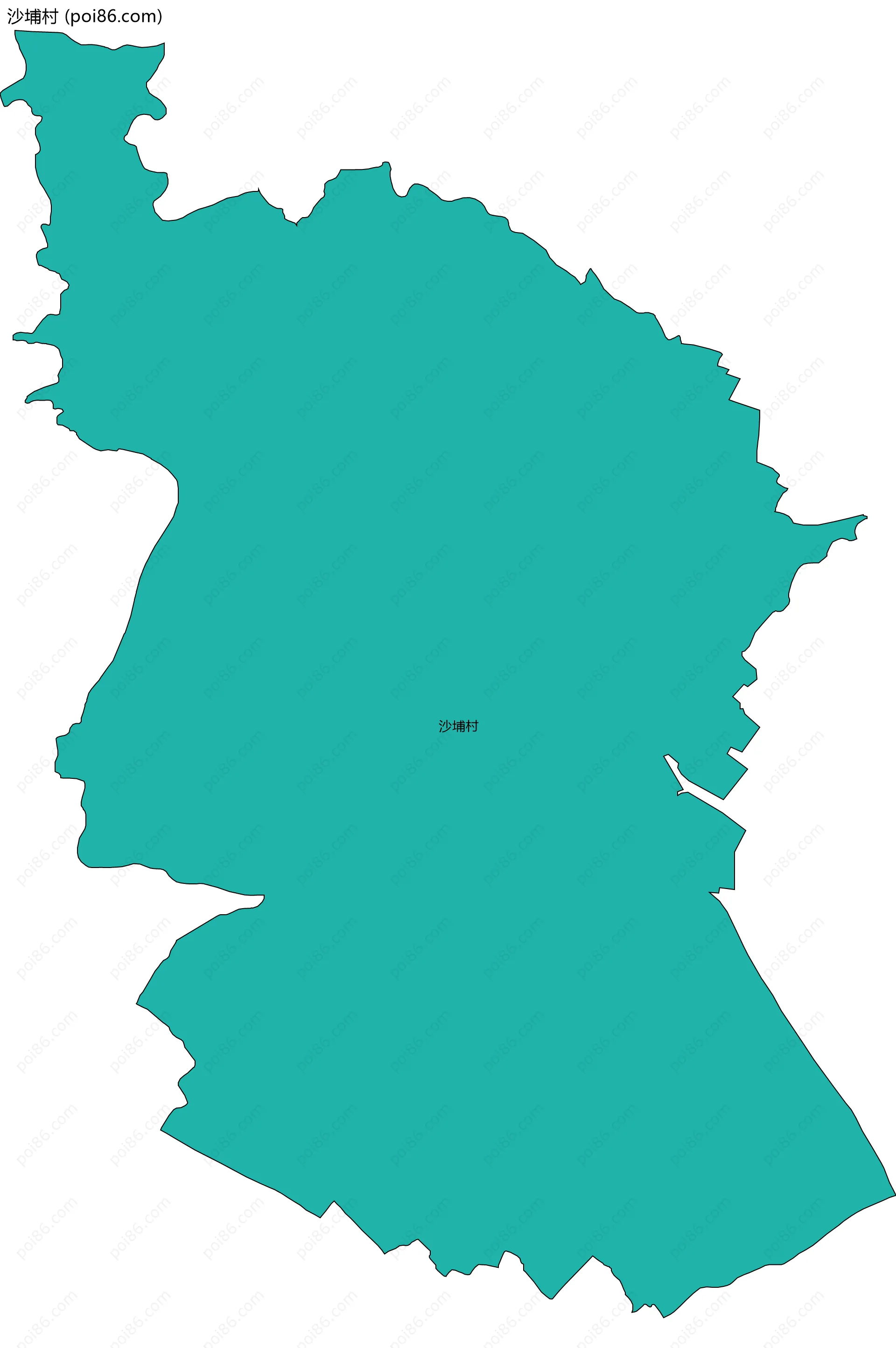 沙埔村边界地图