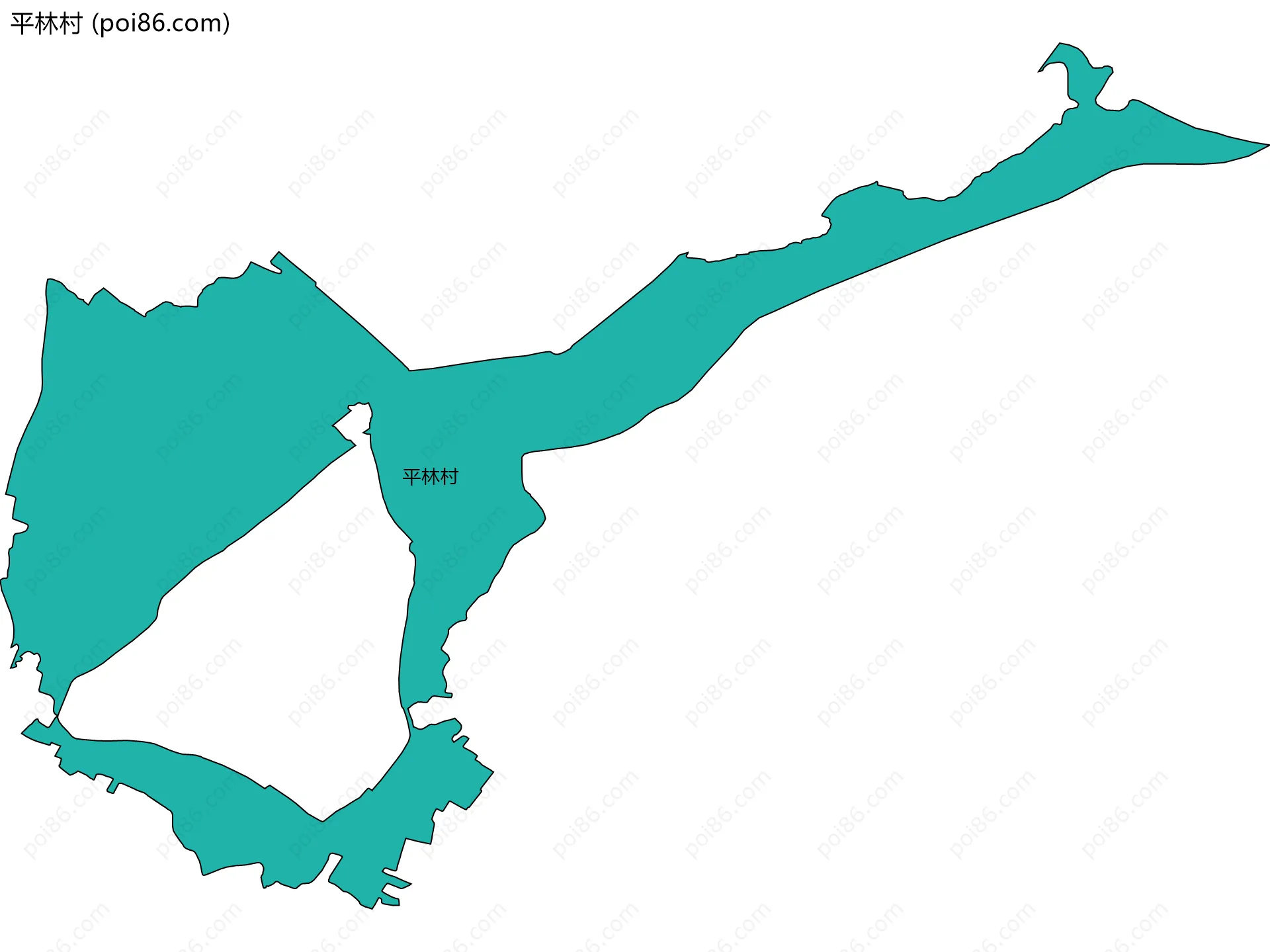 平林村边界地图