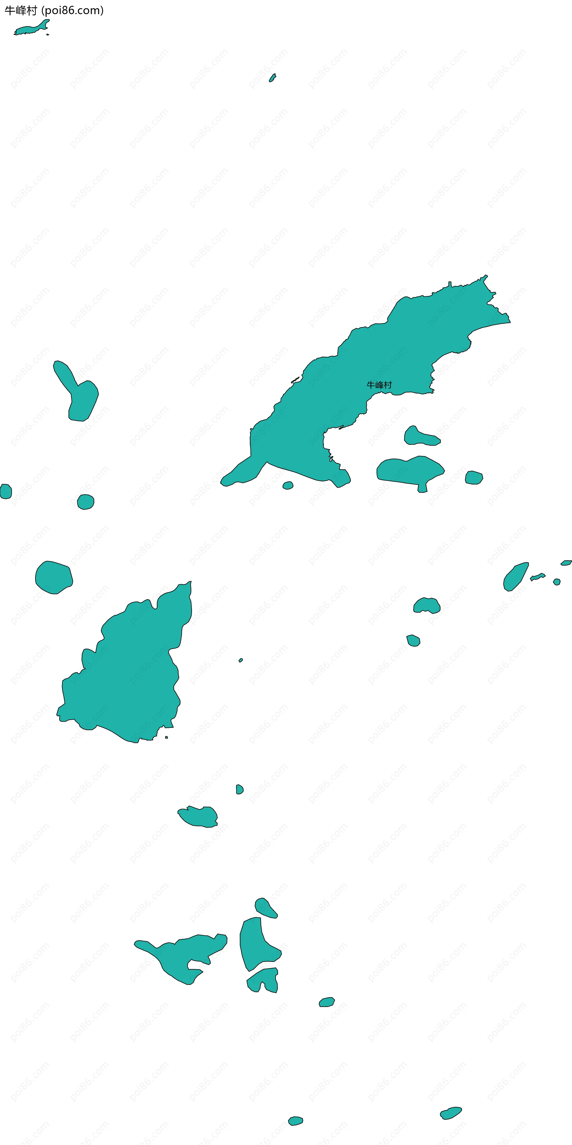 牛峰村边界地图