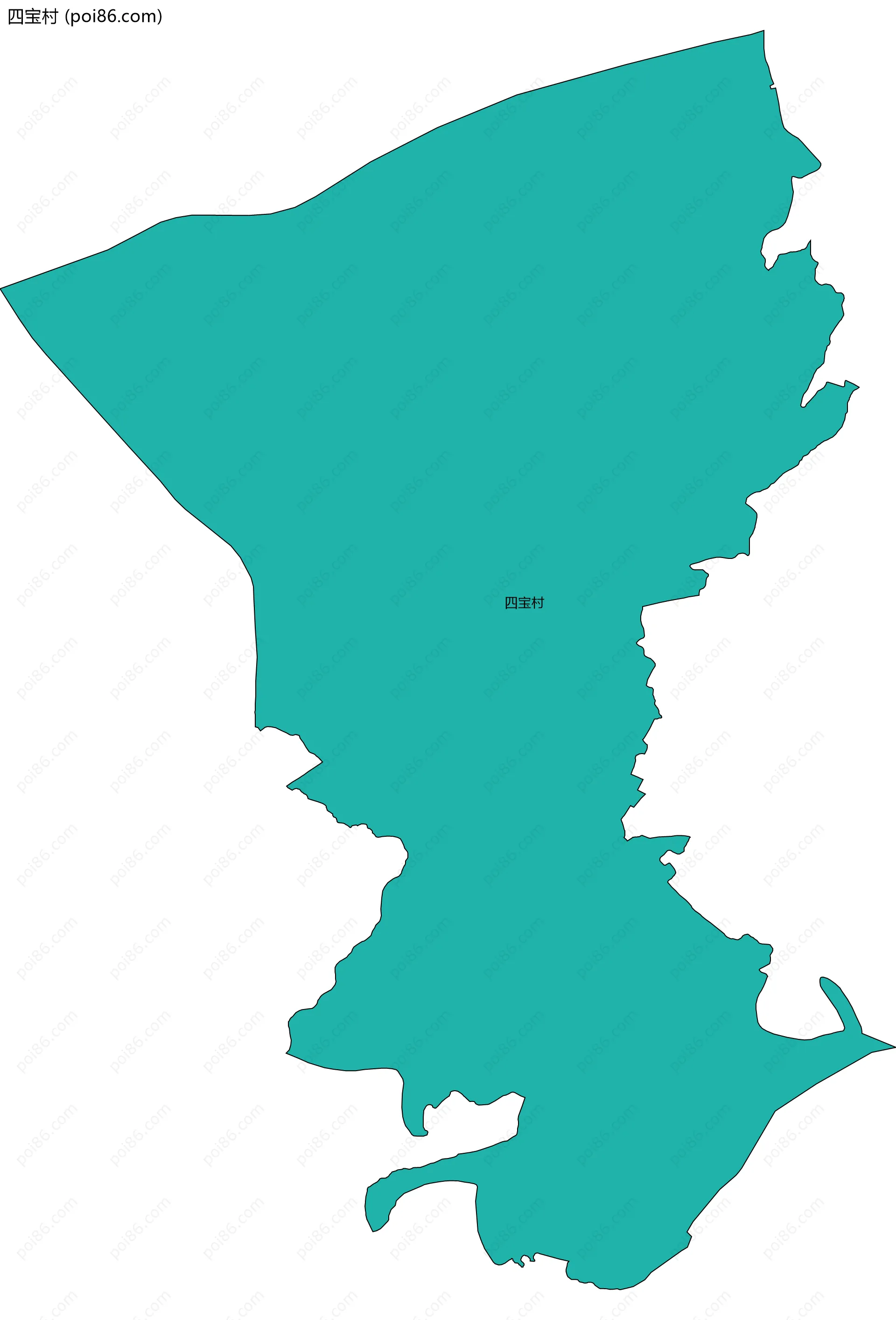 四宝村边界地图