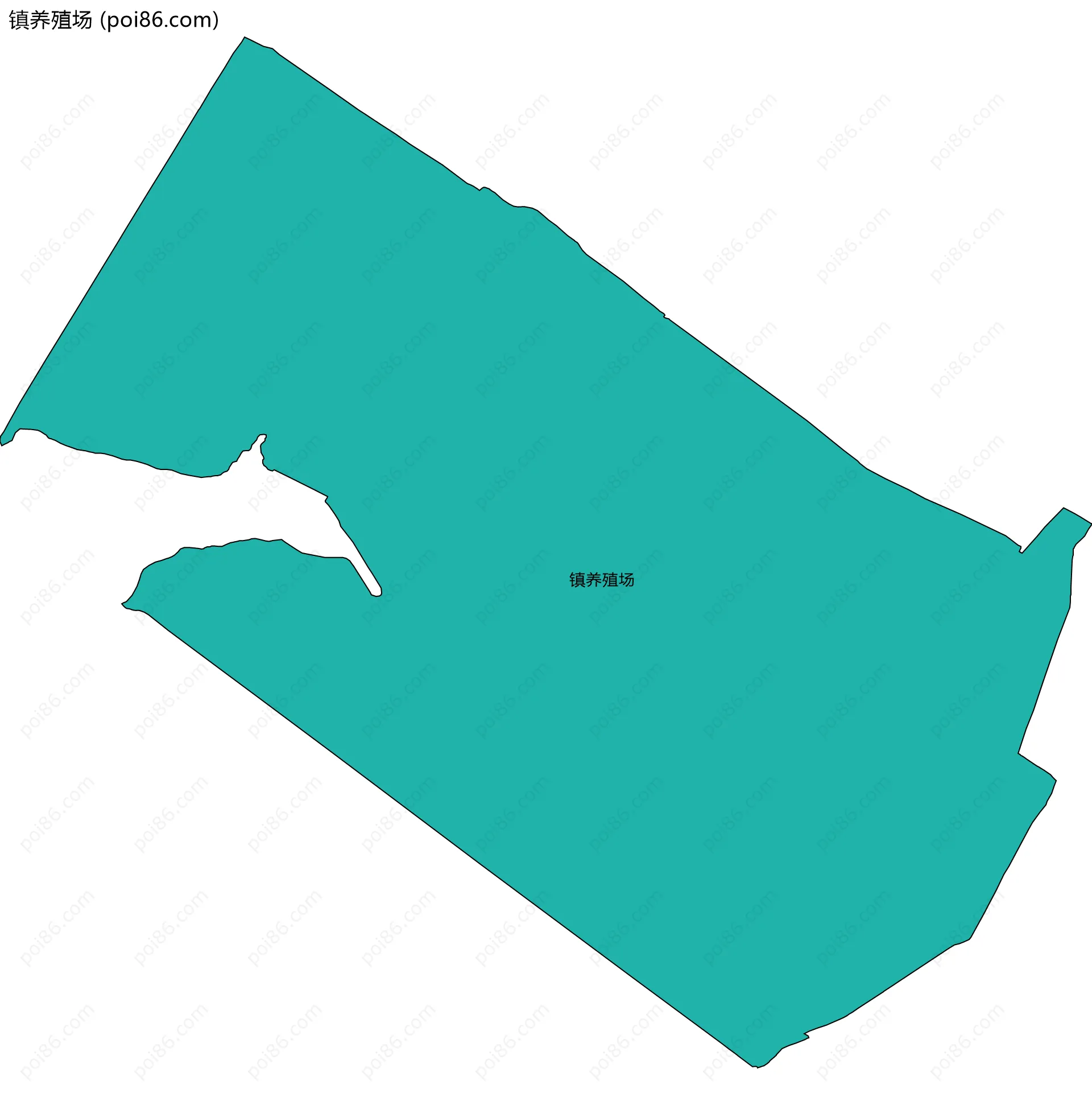 镇养殖场边界地图