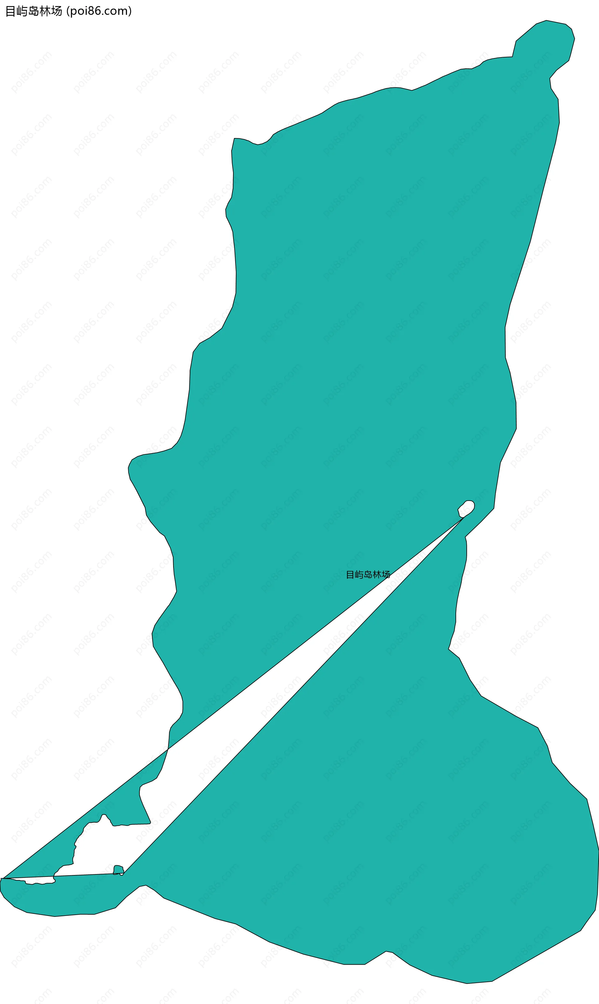 目屿岛林场边界地图