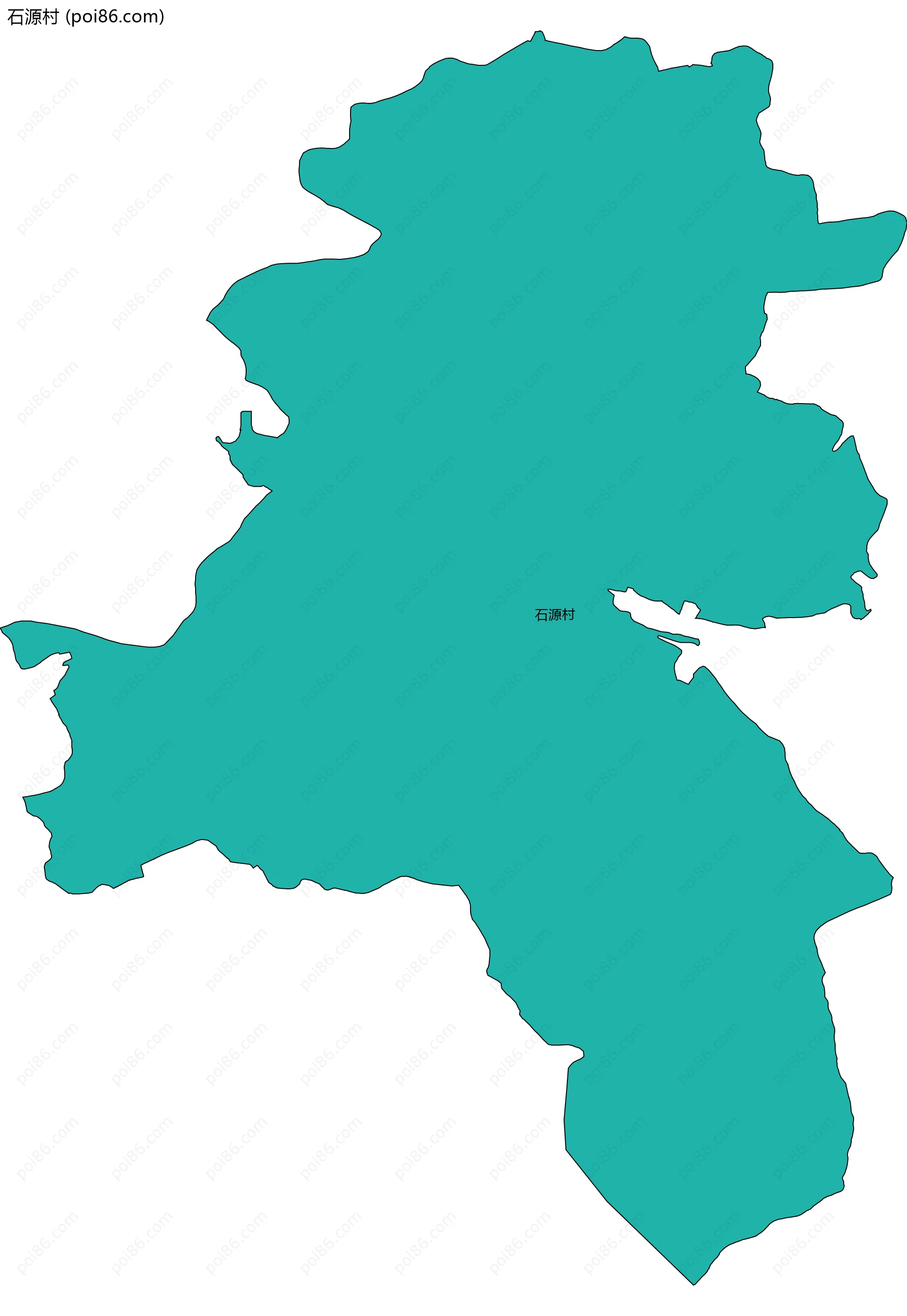 石源村边界地图