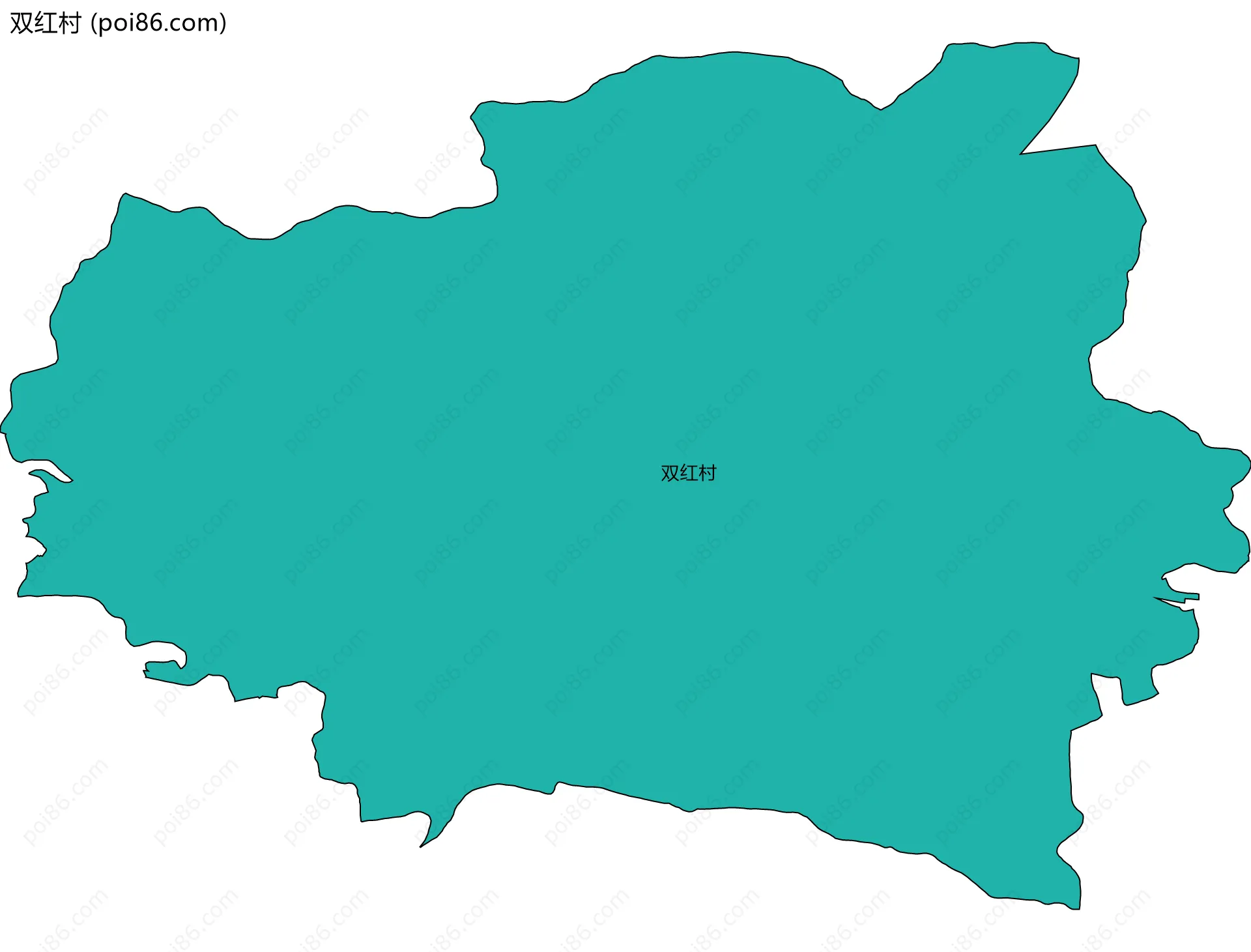 双红村边界地图