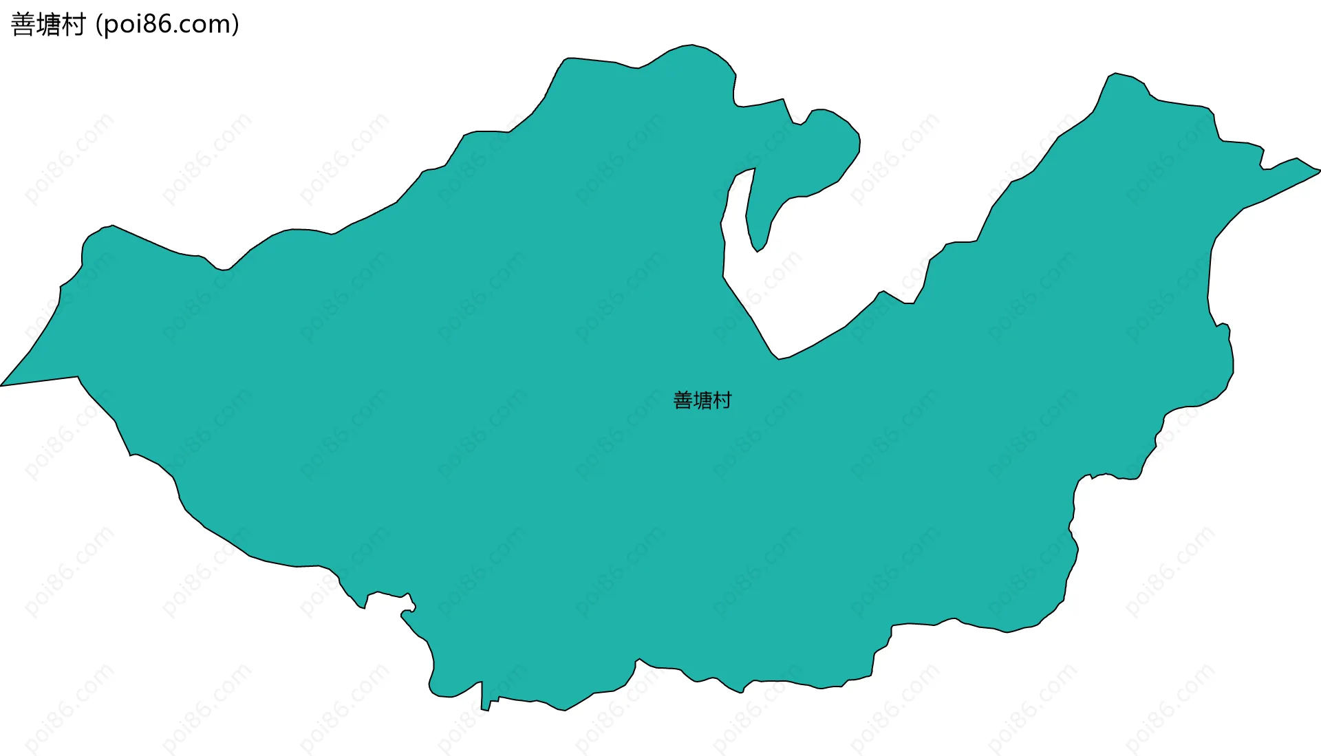 善塘村边界地图