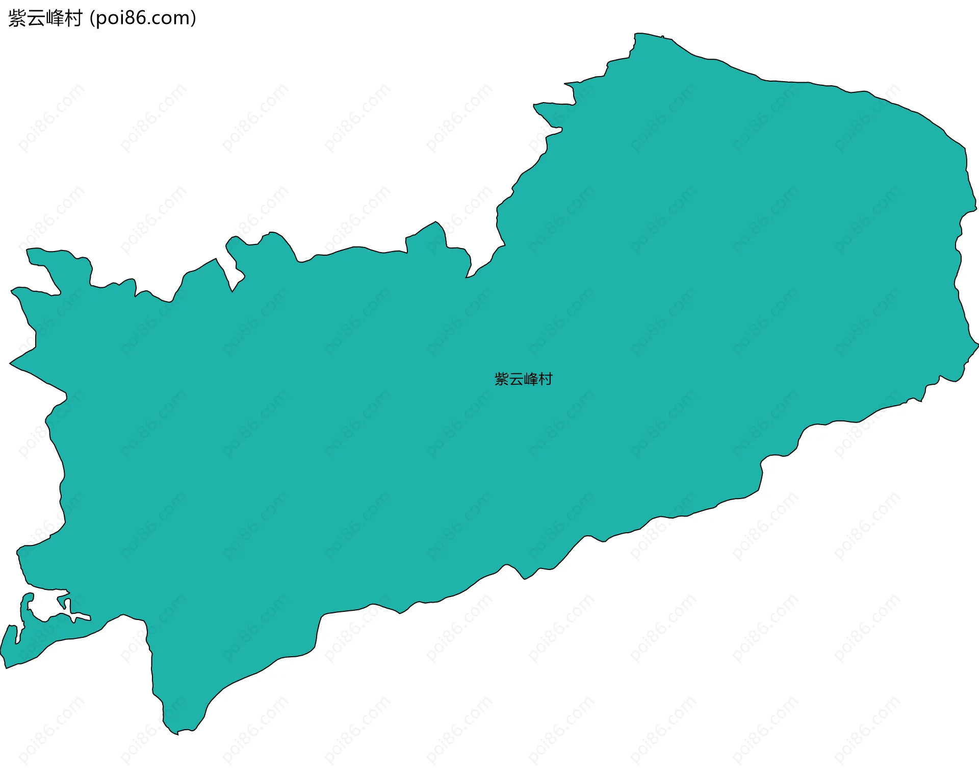 紫云峰村边界地图
