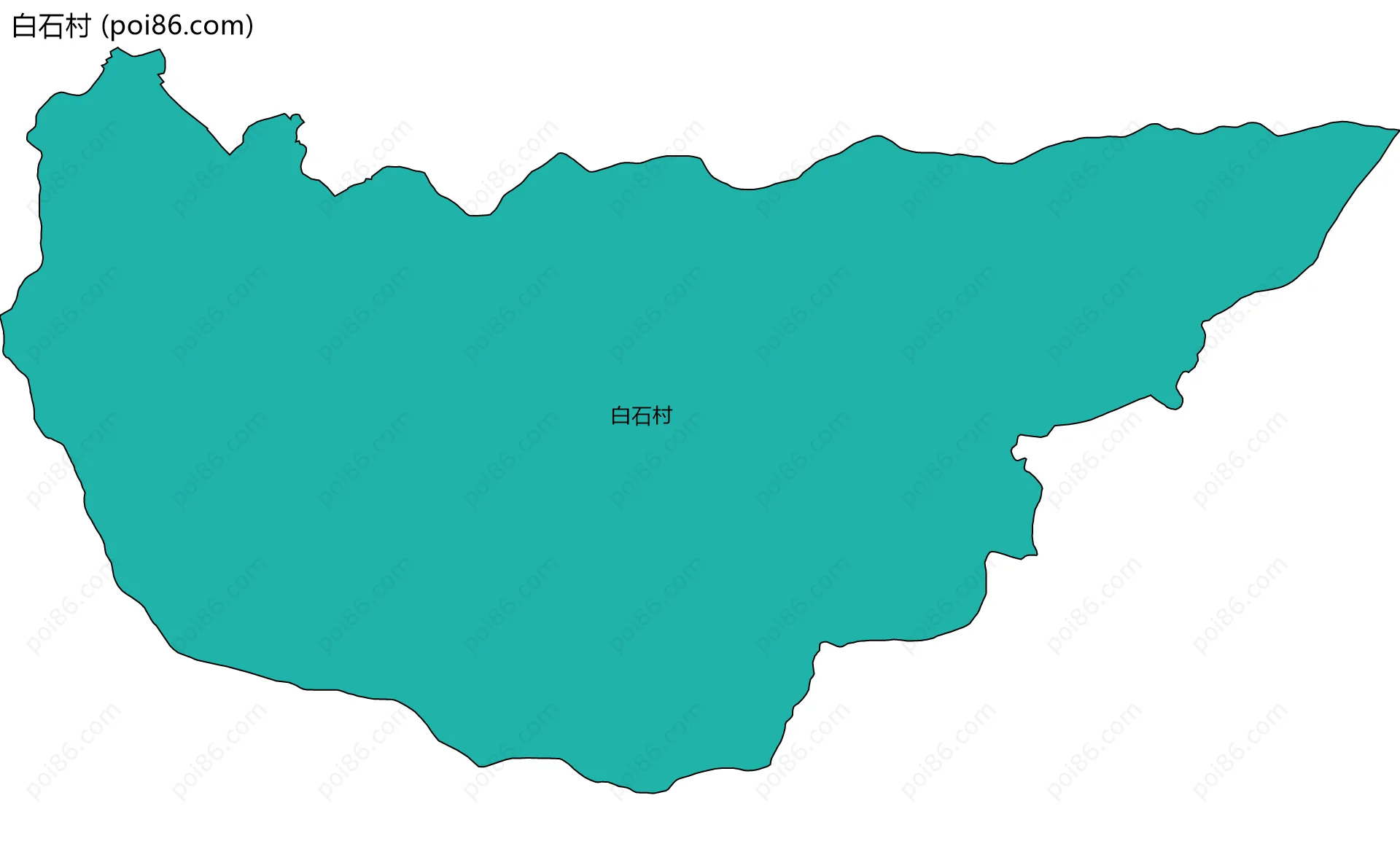 白石村边界地图